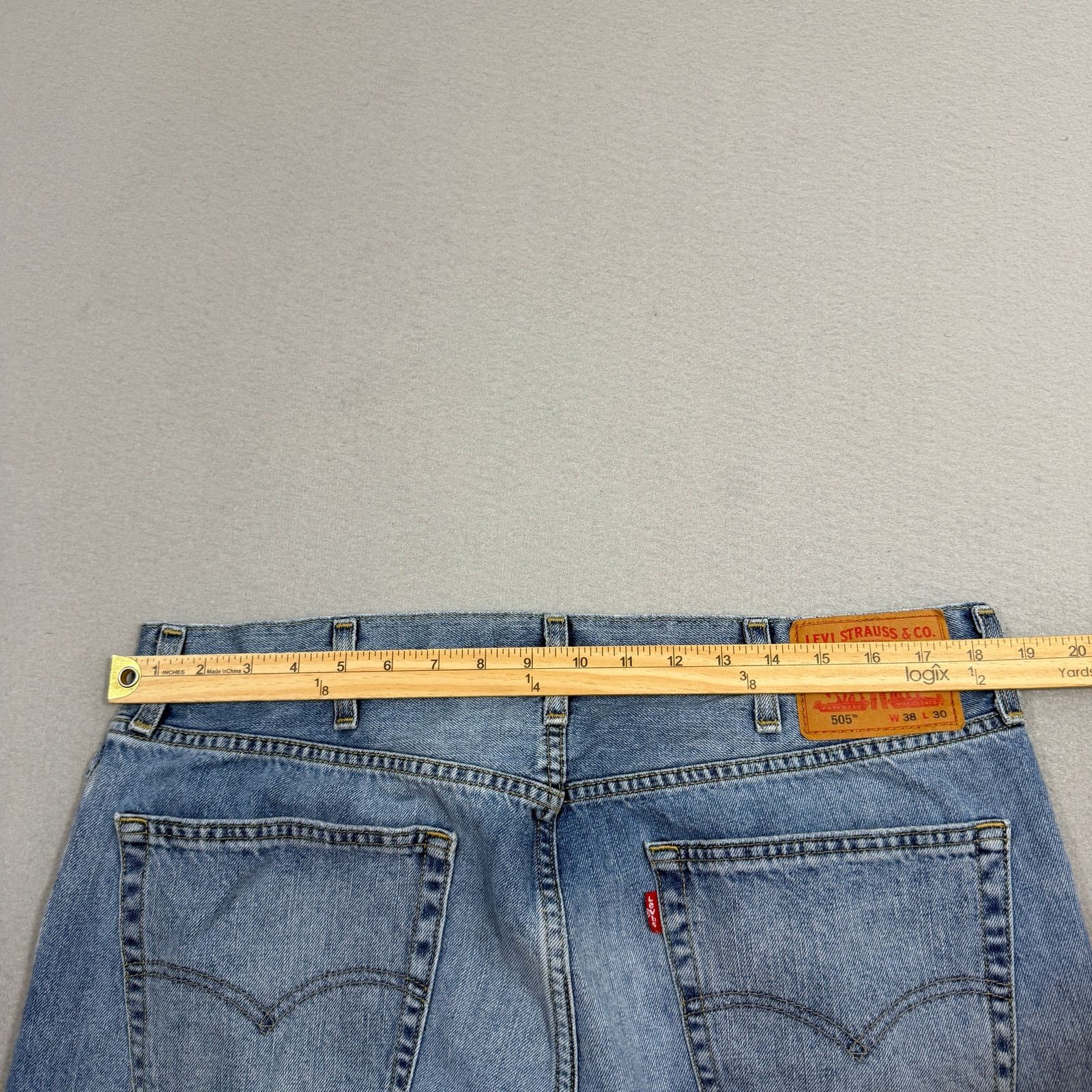 Levi's Levis 505 Regular Fit Jeans Men's 38x30 Blue Zip Fly Western Size US 38 / EU 54 - 8 Thumbnail