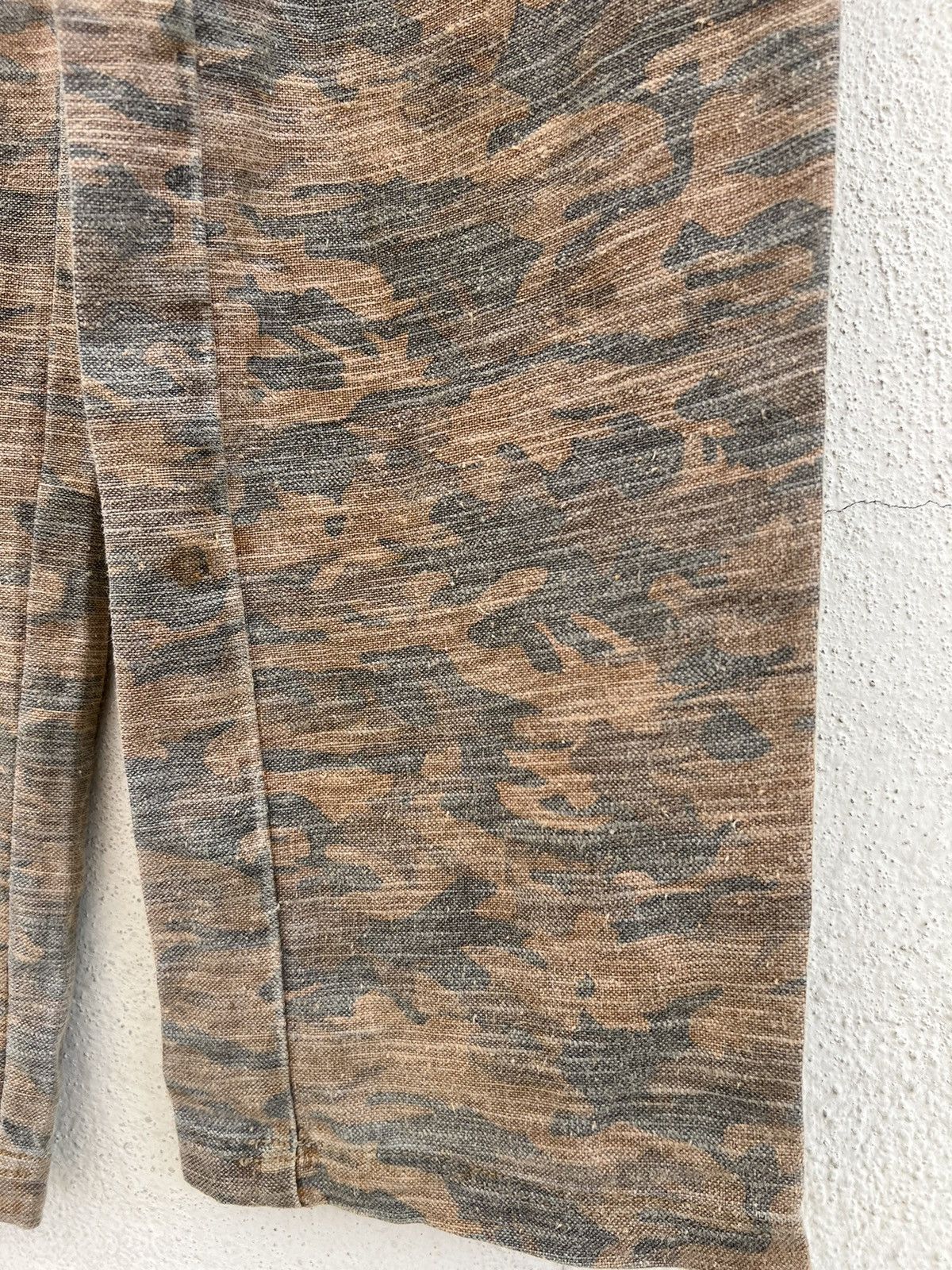 Vintage ALTERNATIVE CONCEPT Camo Linen Cargo Trouser Pant Size US 32 / EU 48 - 20 Thumbnail