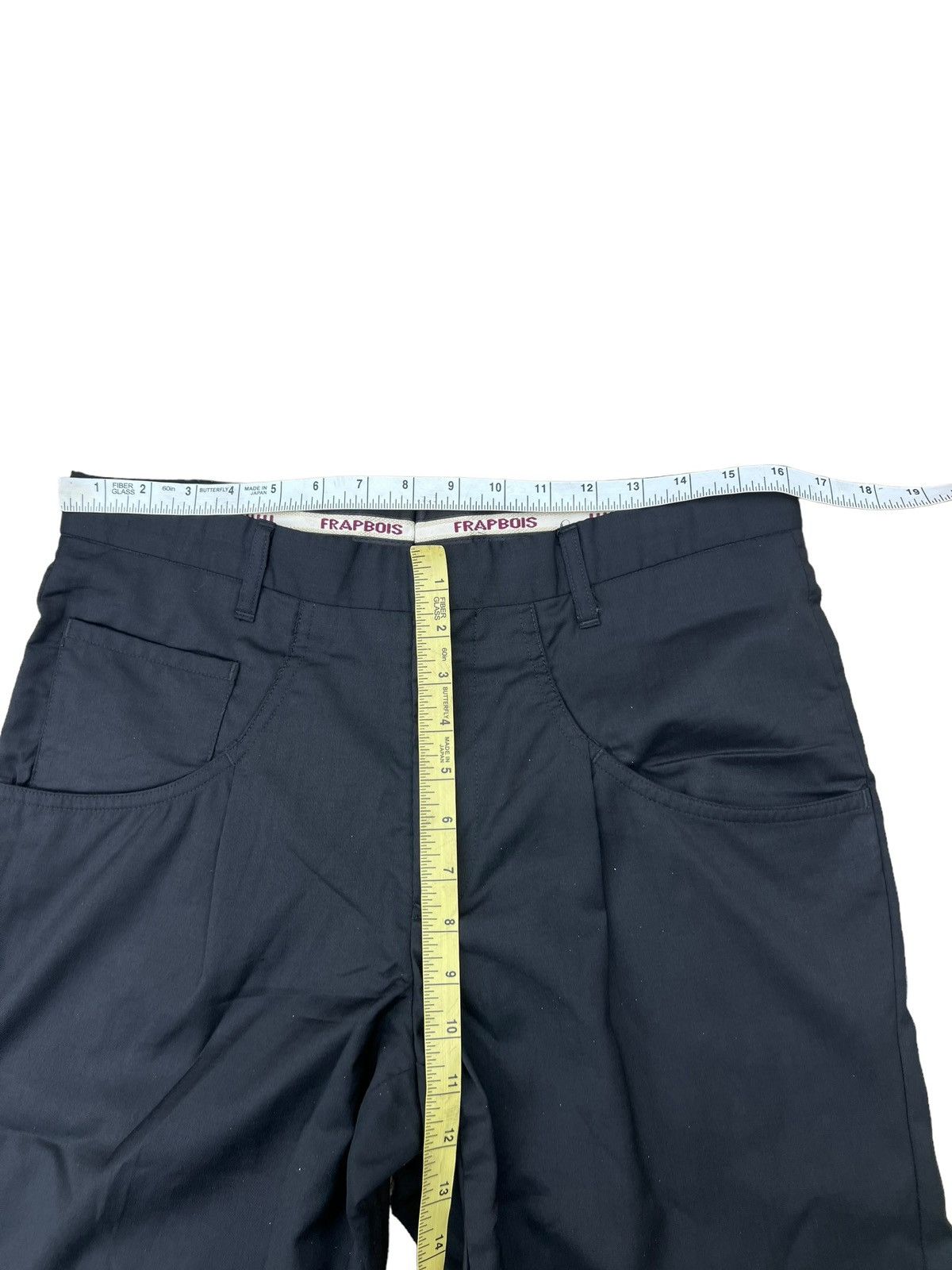 Frapbois × Issey Miyake Vintage Frapbois Japan Wool Unique Black Trouser Pant Size US 31 - 3 Thumbnail