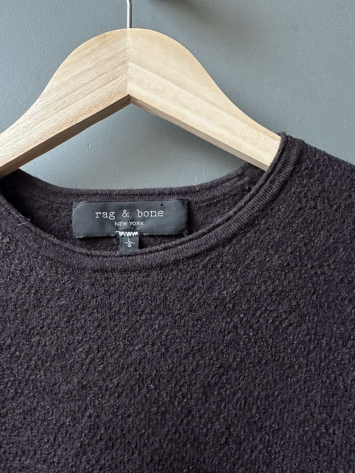 Rag & Bone Rag & Bone Relaxed Wool Knit Sweater Size L Size L / US 10 / IT 46 - 3 Thumbnail