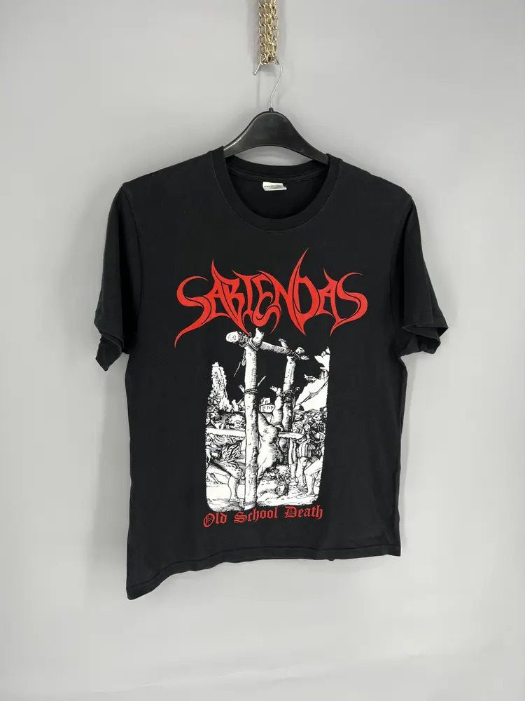 Band Tees Vintage SABIENDAS "Old School Death" Shirt Black Size US M / EU 48-50 / 2 - 2 Thumbnail