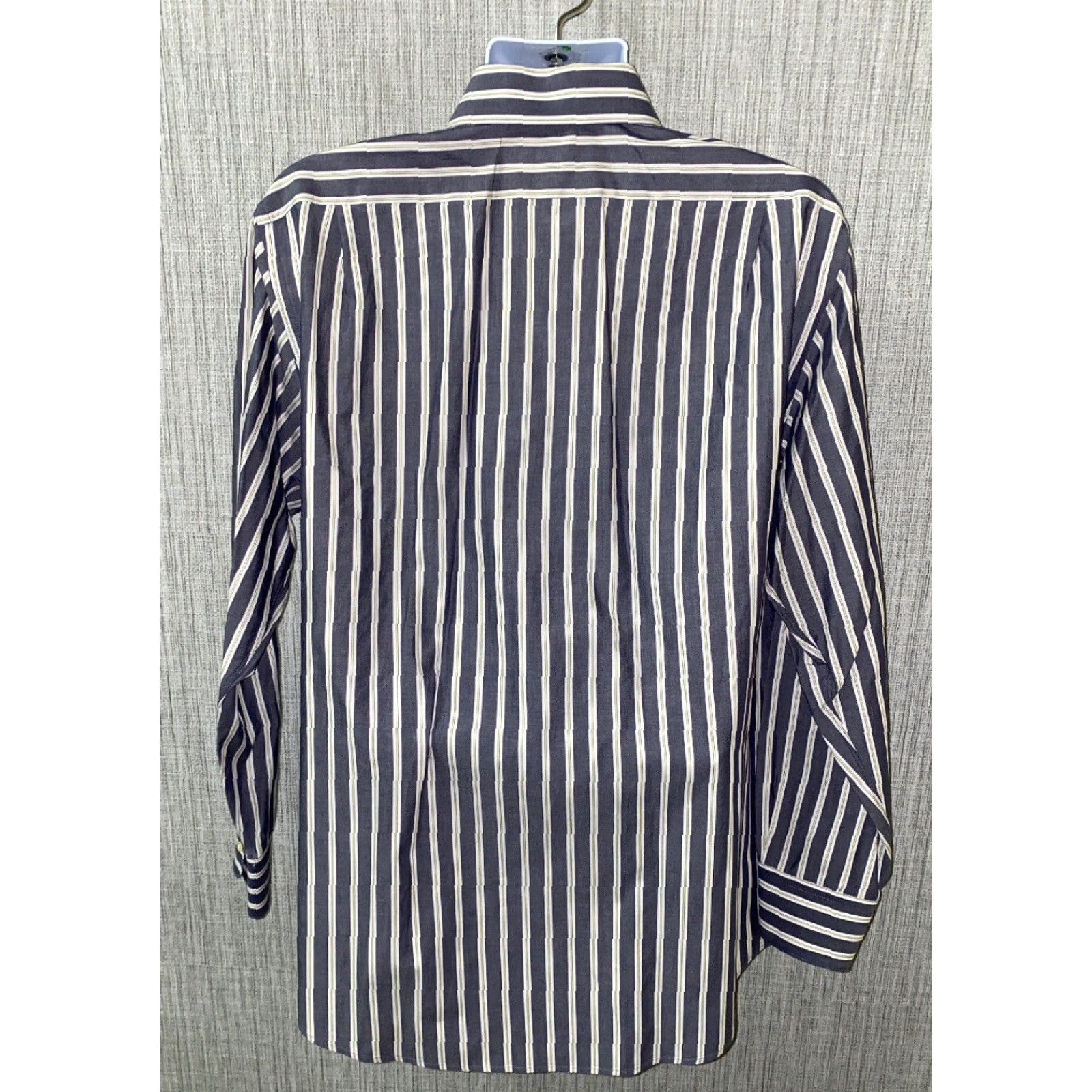 Lacoste Lacoste Shirt Men Gray/White Striped Button Up Long Sleeve Size 44 Regular Mens Size US XXL / EU 58 / 5 - 6 Thumbnail
