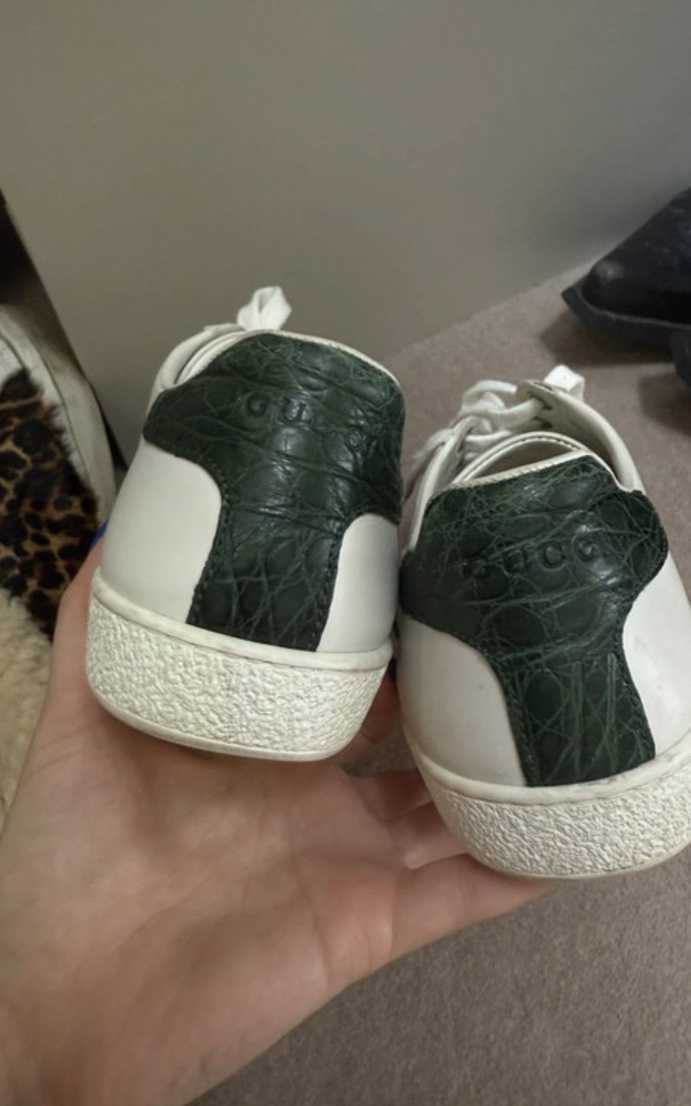 Gucci Gucci white ace sneakers Size US 7.5 / IT 37.5 - 9 Thumbnail
