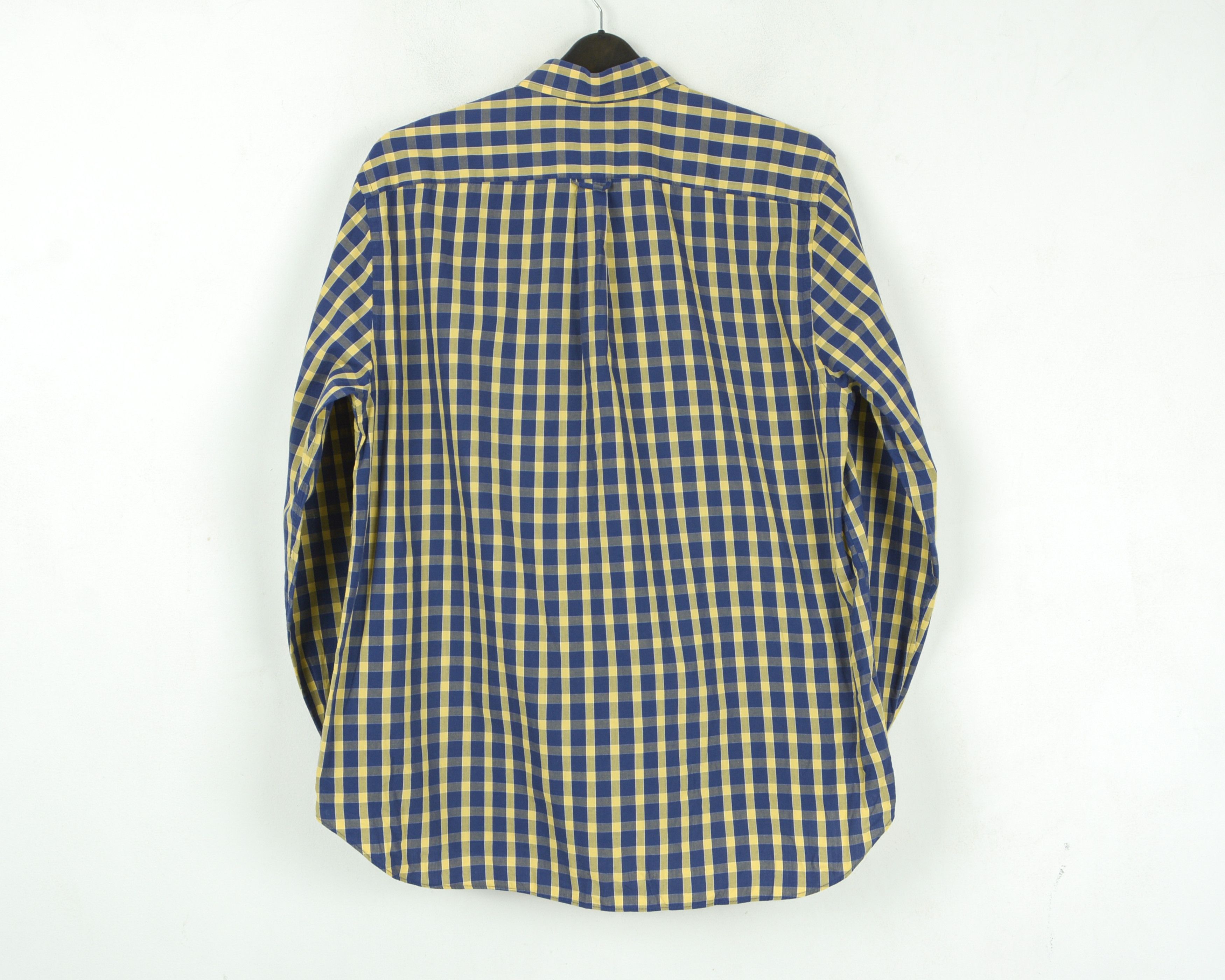 Boggi BOGGI 16 1/2" Size 42 Formal Shirt Check Plaid Cotton Casua Size 42R - 6 Thumbnail