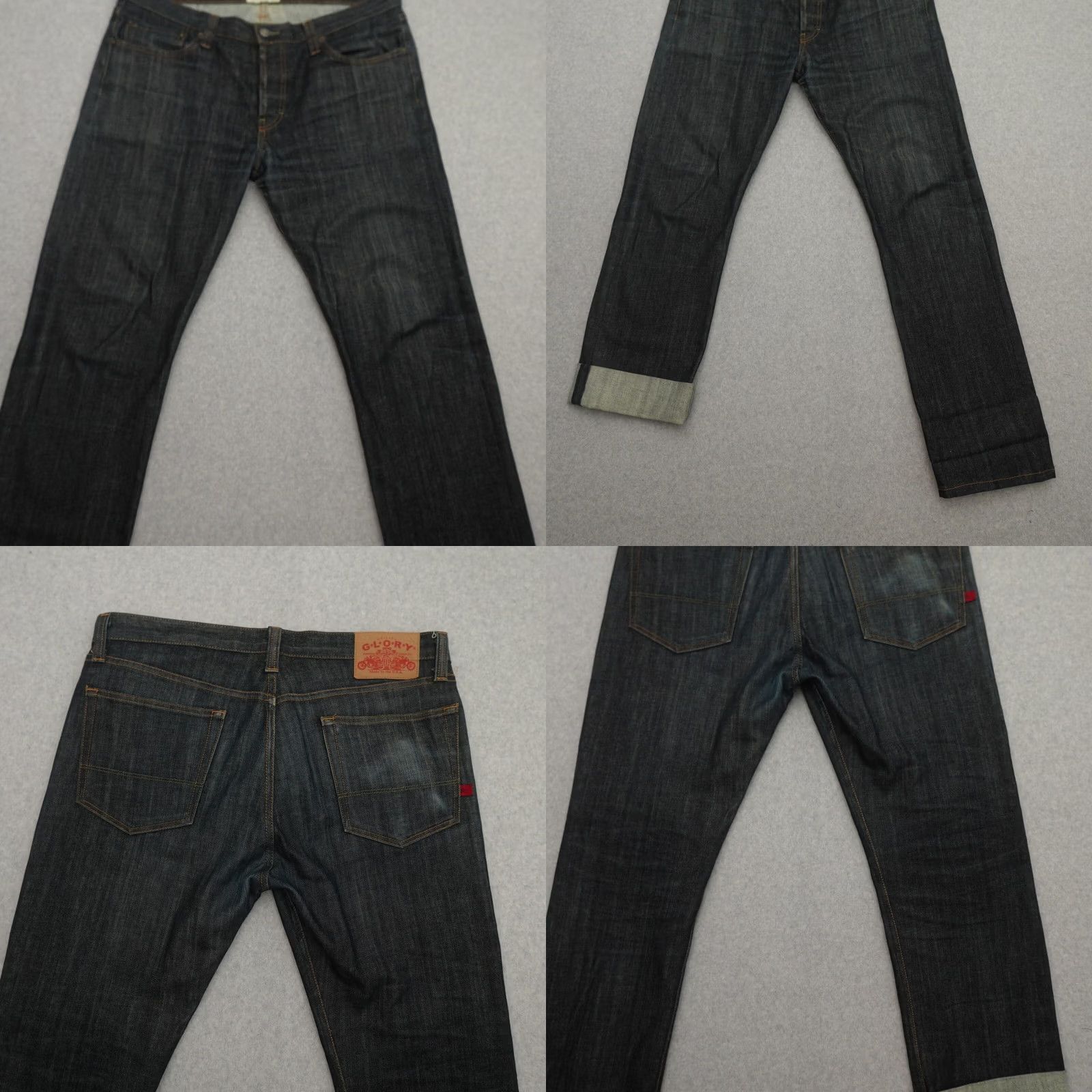 Vintage GLORY UTILITY Jeans 34 (34X31) Blue Denim USA Straight Men’s Jeans Blue Denim Size US 34 / EU 50 - 9 Thumbnail