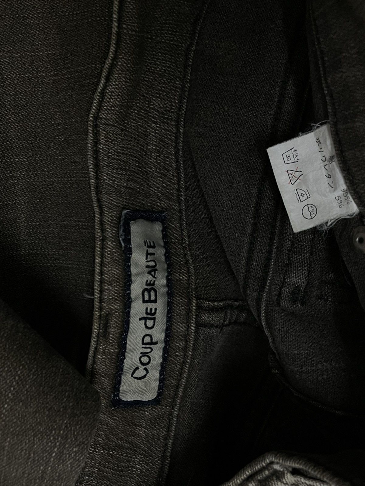 Japanese Brand Vintage 1990s Japan Designer Coupe De Beaute Flared Denim Size US 27 - 15 Thumbnail