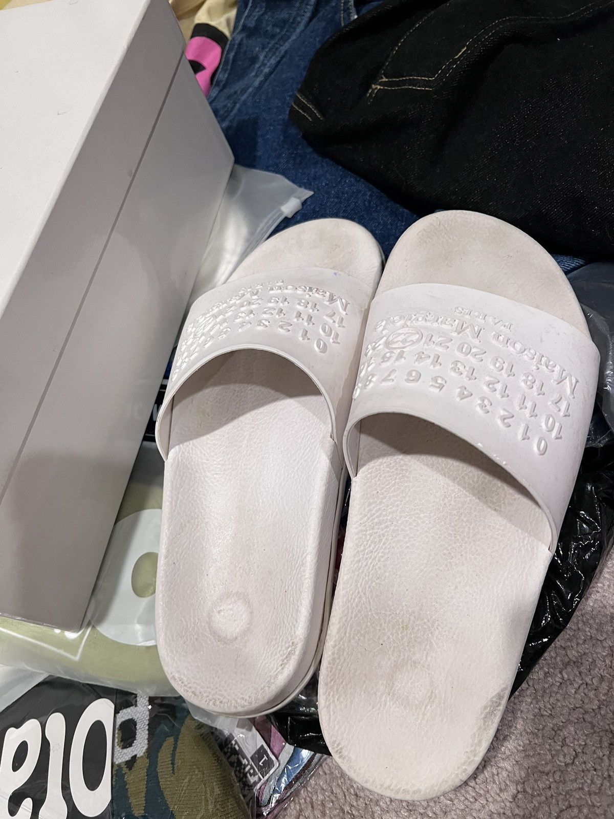 Maison Margiela S57WX0024 White Slides | Maison Margiela Size US 9 / EU 42 - 6 Thumbnail