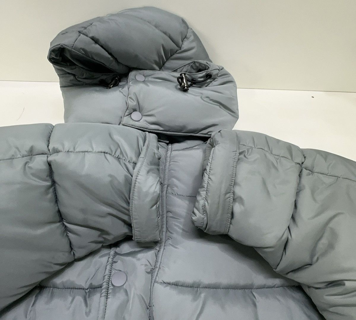 Balenciaga 2019 Swing Puffer Jacket Gray Size XXS / US 00 / IT 34 - 4 Thumbnail