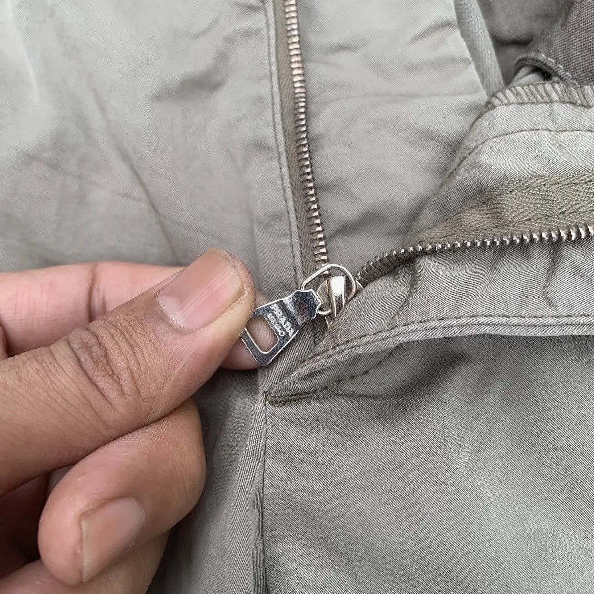 Designer × Prada × Vintage Prada W34 L33 Trousers Blank Designer Chino Pants Size US 34 / EU 50 - 10 Thumbnail