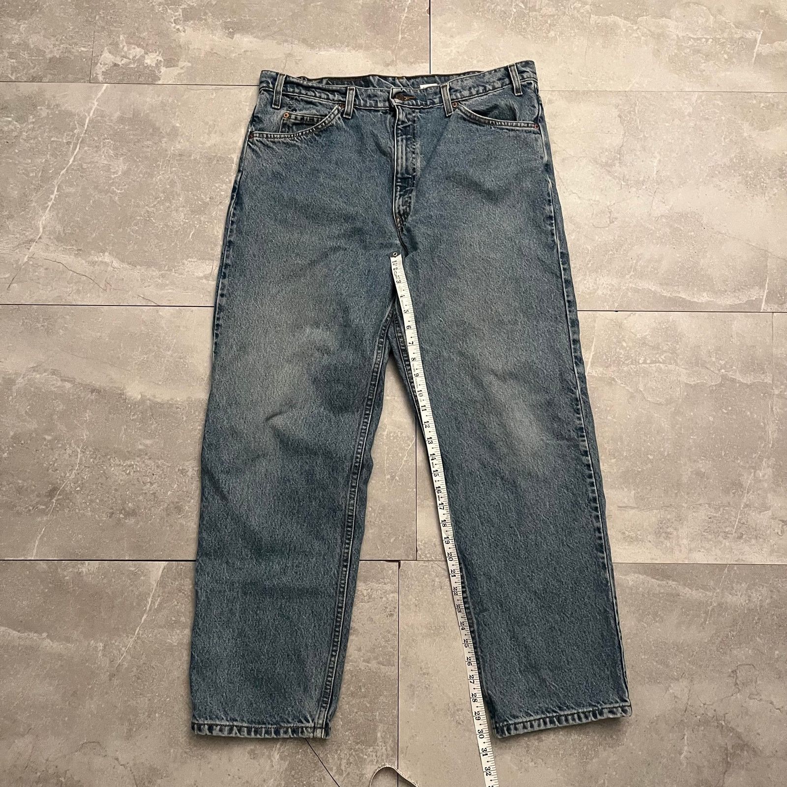 Levi's Vintage Levi's 550 Orange Tab Jeans – W38 L30 Relaxed Fit Size US 38 / EU 54 - 3 Thumbnail