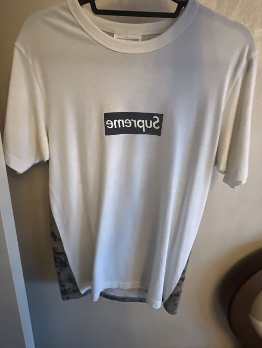 Supreme x comme des garcons t shirt hot sale