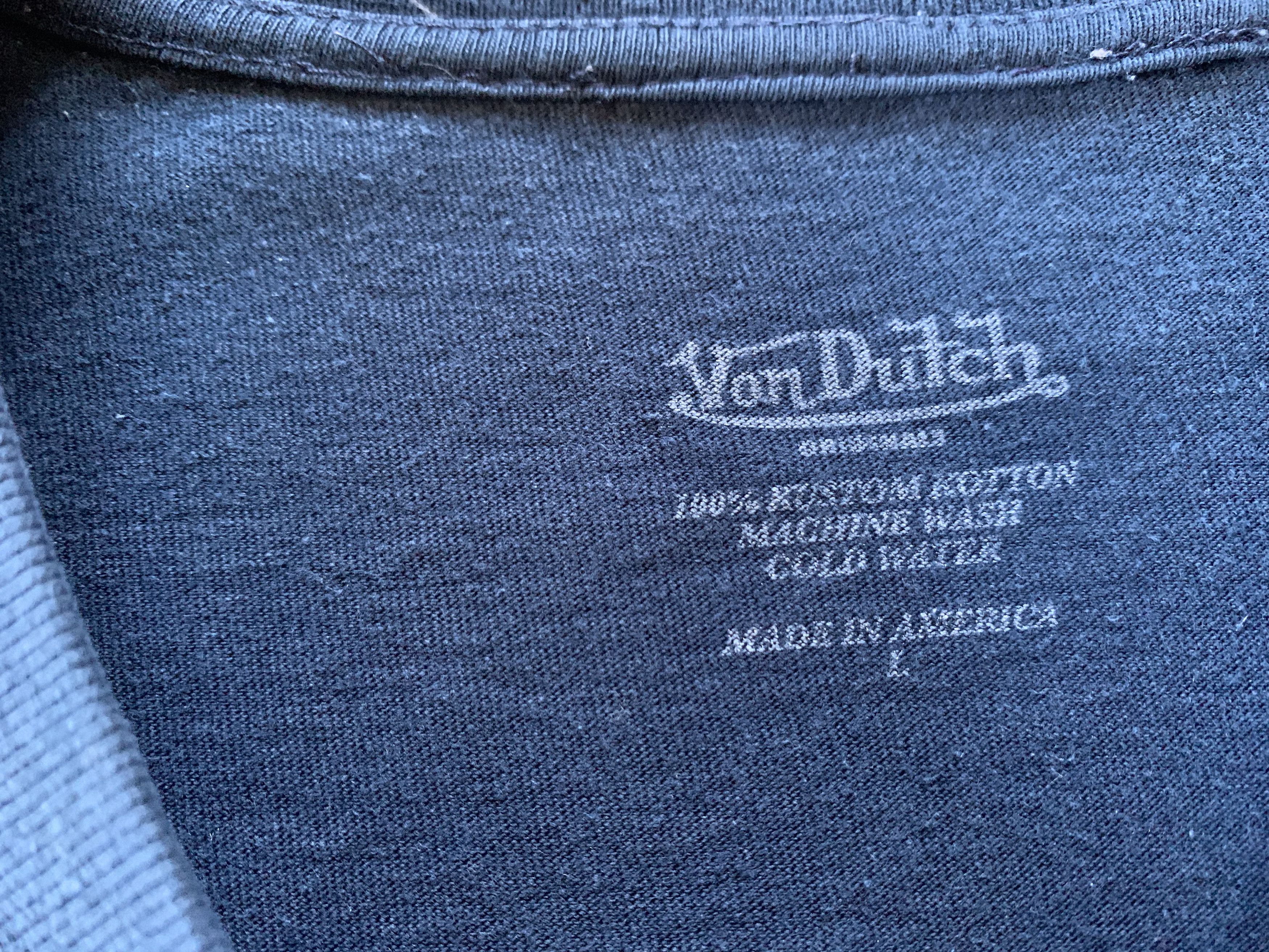 Von Dutch Vintage Von Dutch Printed Cotton T-Shirt Size US L / EU 52-54 / 3 - 9 Thumbnail