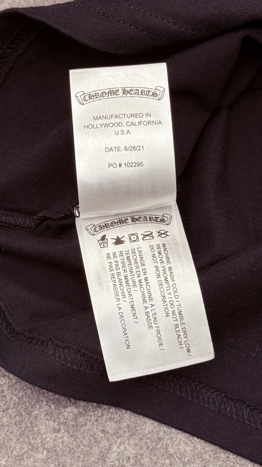 Chrome Hearts Chrome Hearts KIDS Horseshoe Pocket Tee Black / Sky Bkue Size US XXS / EU 40 - 7 Thumbnail