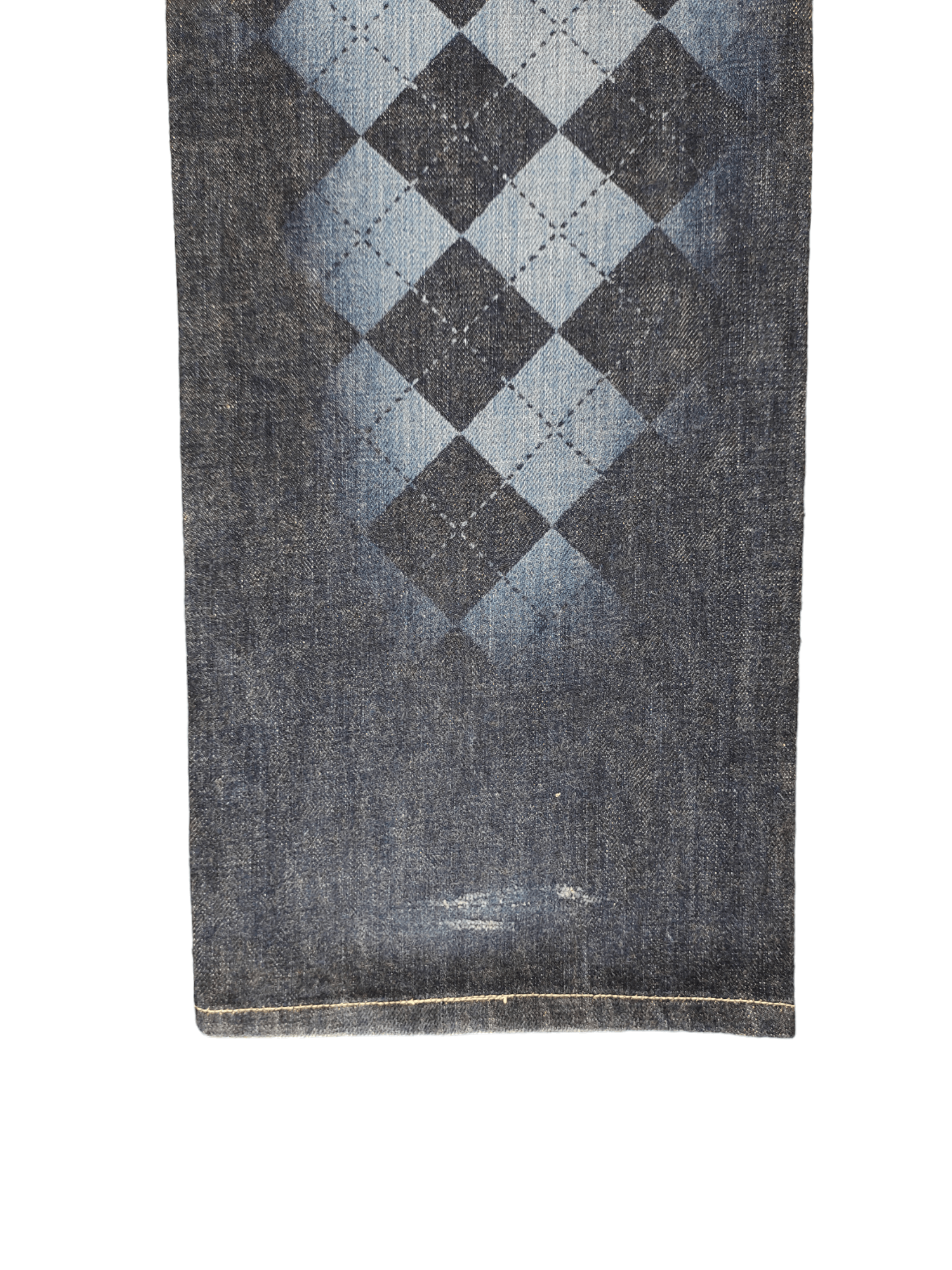 Hysteric Glamour × Undercover Vintage Y2k Byemrt Japan Checkered Plaid Printed Denim Jeans Size US 33 - 14 Thumbnail