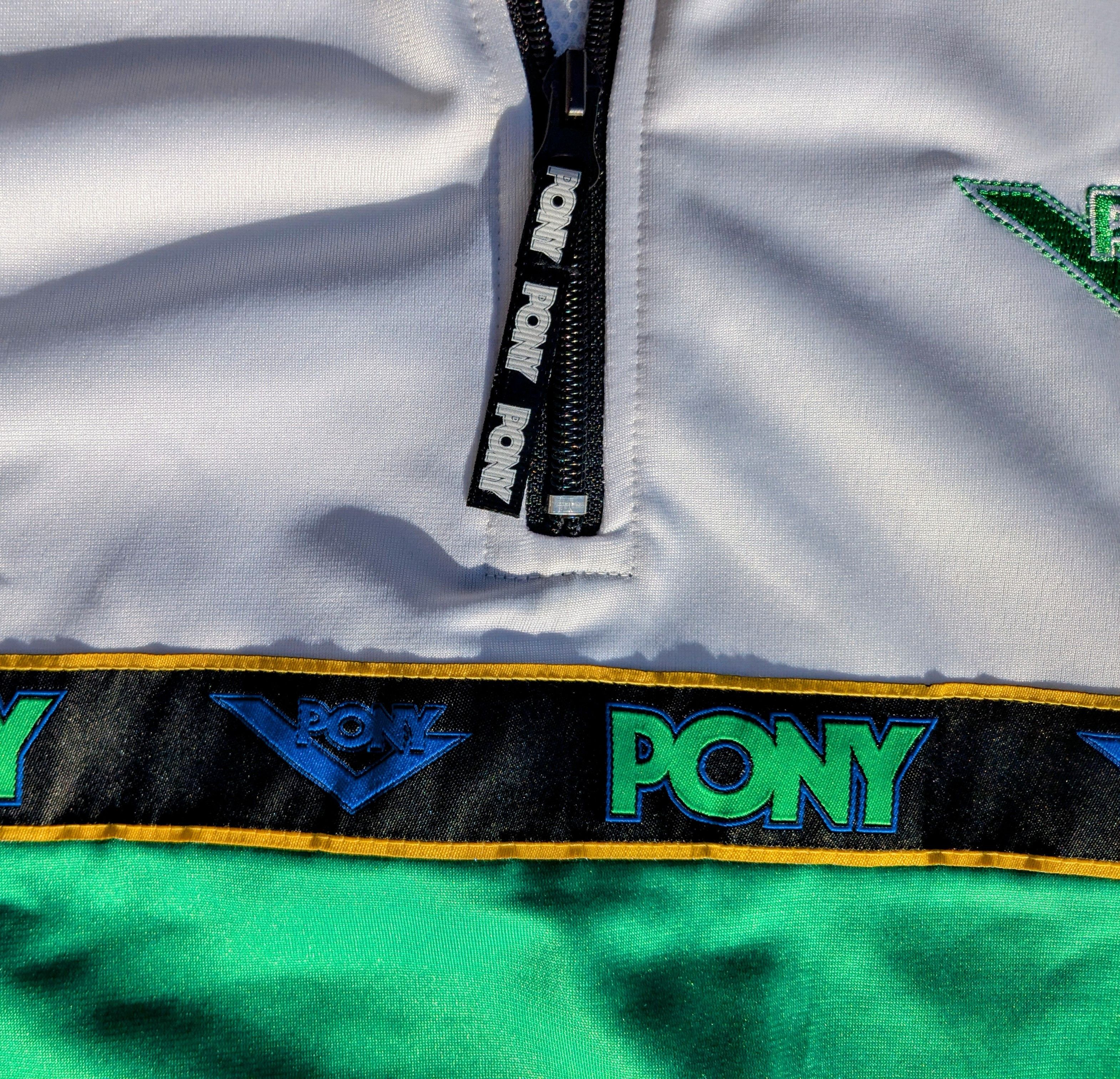 PONY Pony 1/4 Zip Pullover Windbreaker Anorak Unisex Track Jacket Size US S / EU 44-46 / 1 - 7 Thumbnail