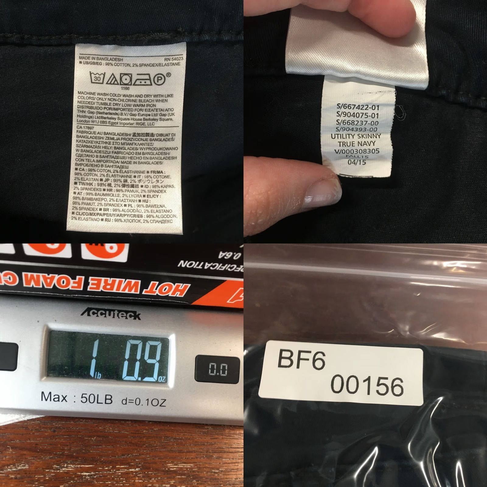 Banana Republic Banana Republic Utility Skinny Pants Womens 8 Black Cotton Blend Pants Women's Reg Skinny Casual Modern Mens/Girls/Womens (adjust as applicable) Size 30" / US 8 / IT 44 - 10 Thumbnail