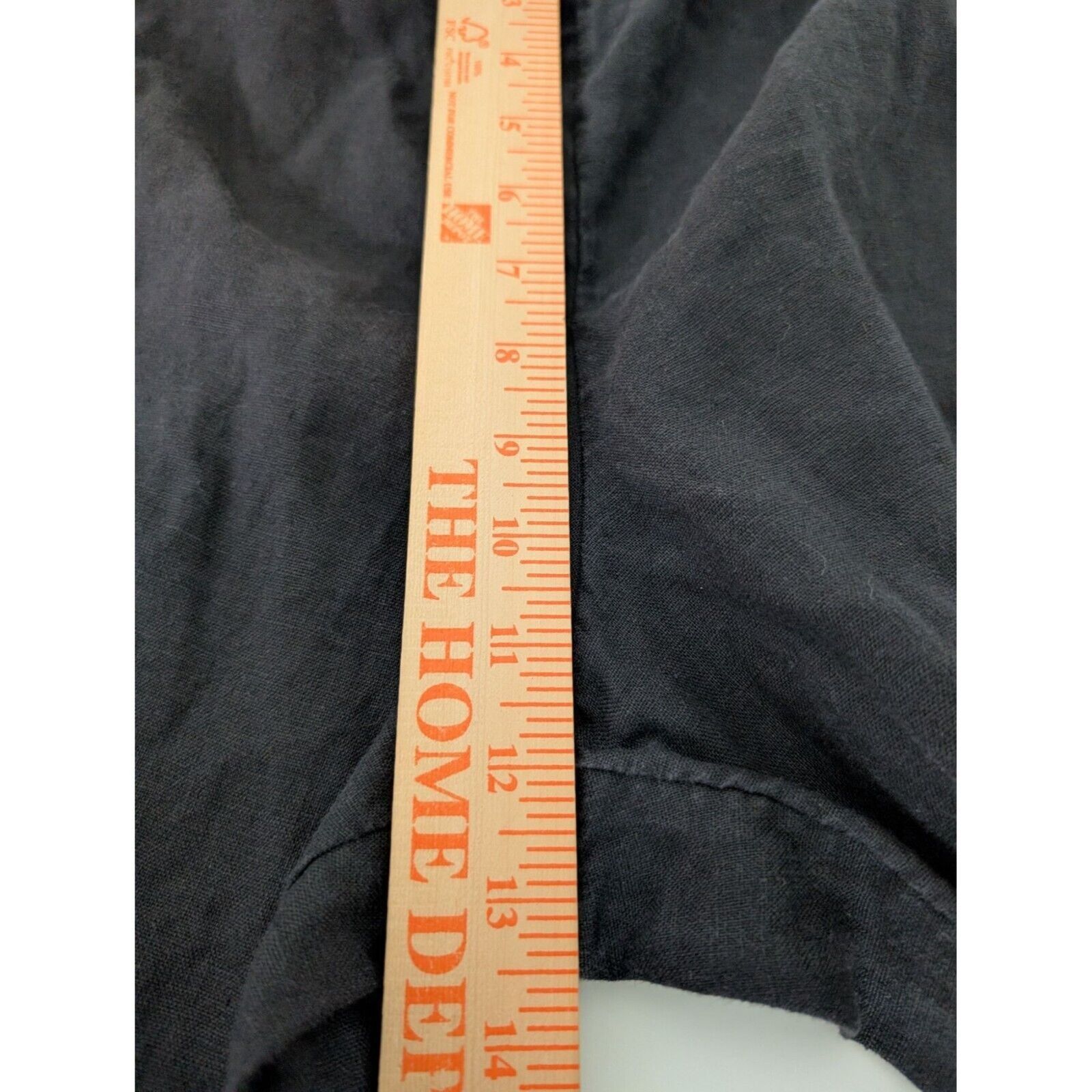 Designer J Jill Linen Pull On Pants Womens Size Large Black Elastic Size 32" / US 10 / IT 46 - 10 Thumbnail