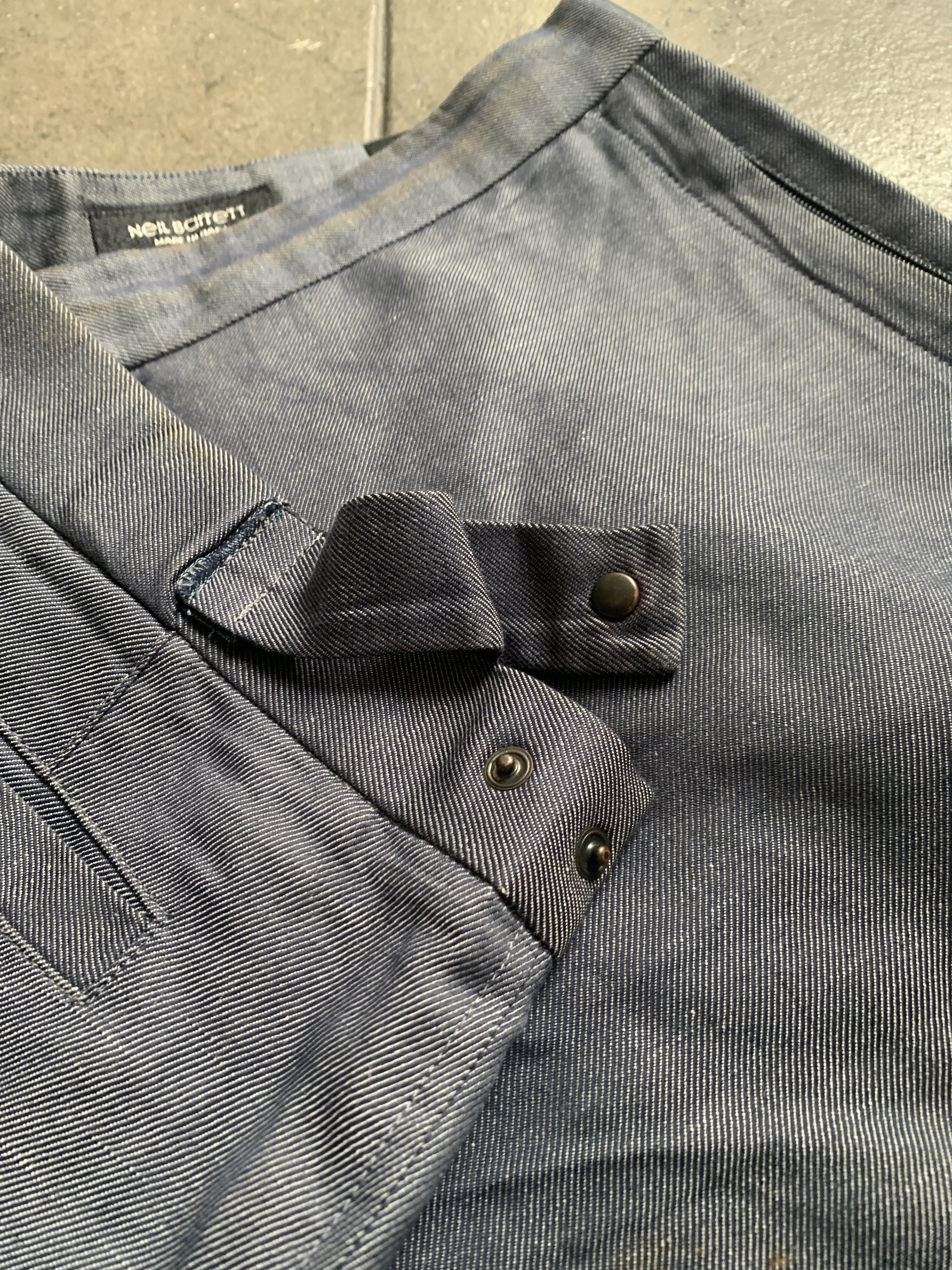 Neil Barrett Adjustable Linen Vintage Neil Pants w/ Zipper and raw hem Size US 32 / EU 48 - 3 Thumbnail