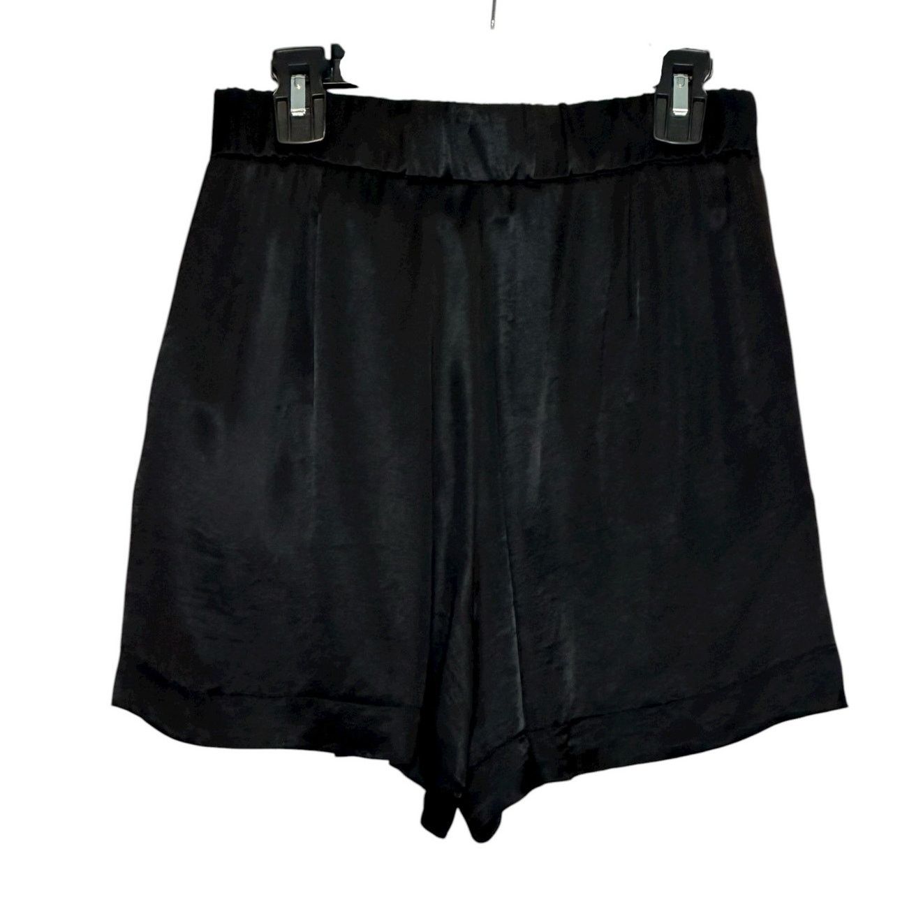 Zara Zara black satin pleated short size XS Size 27" / US 4 / IT 40 - 2 Thumbnail