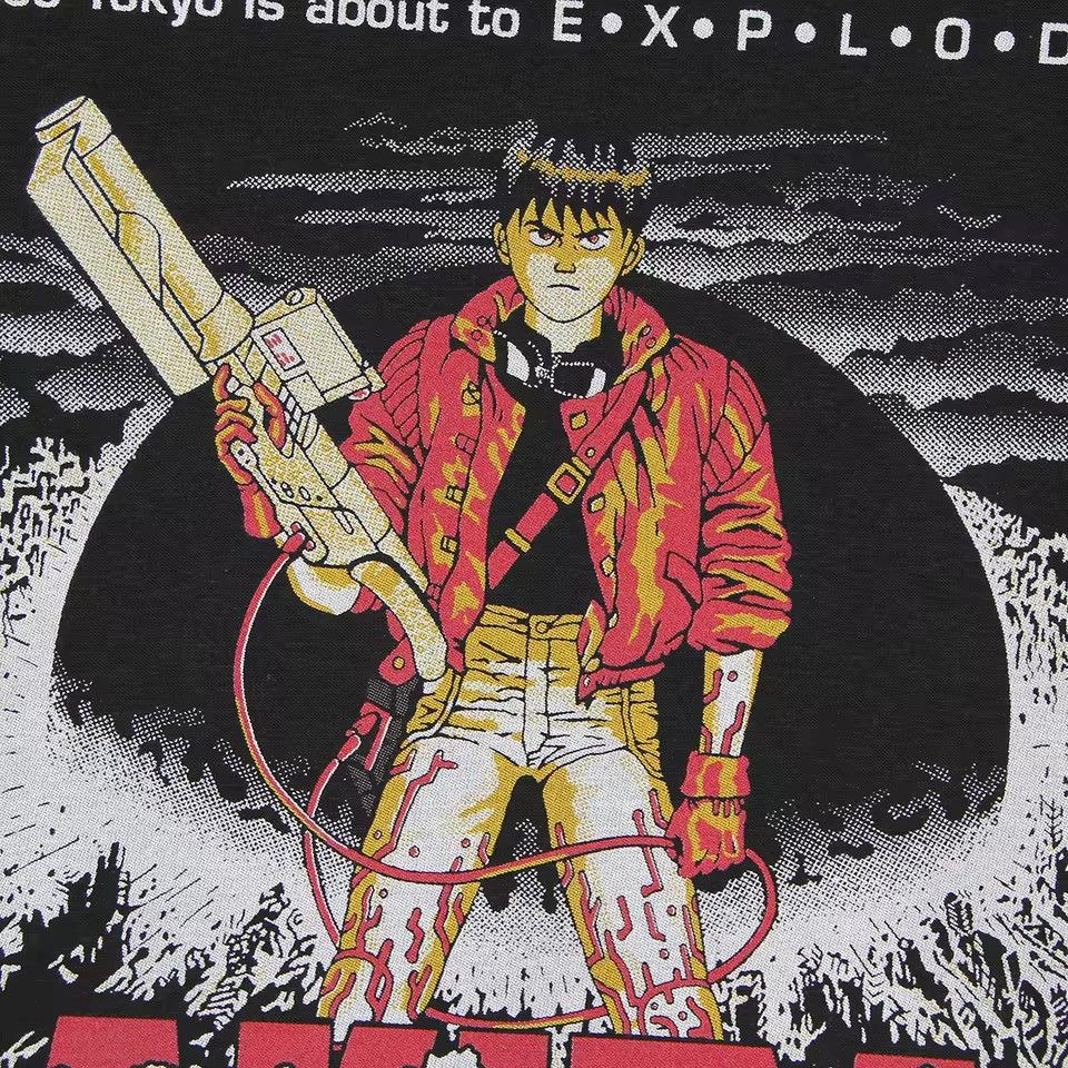 Japanese Brand × Vintage Anime AKIRA Neo Tokyo Explosion Graphic Printed Tshirt Size US XXL / EU 58 / 5 - 3 Thumbnail