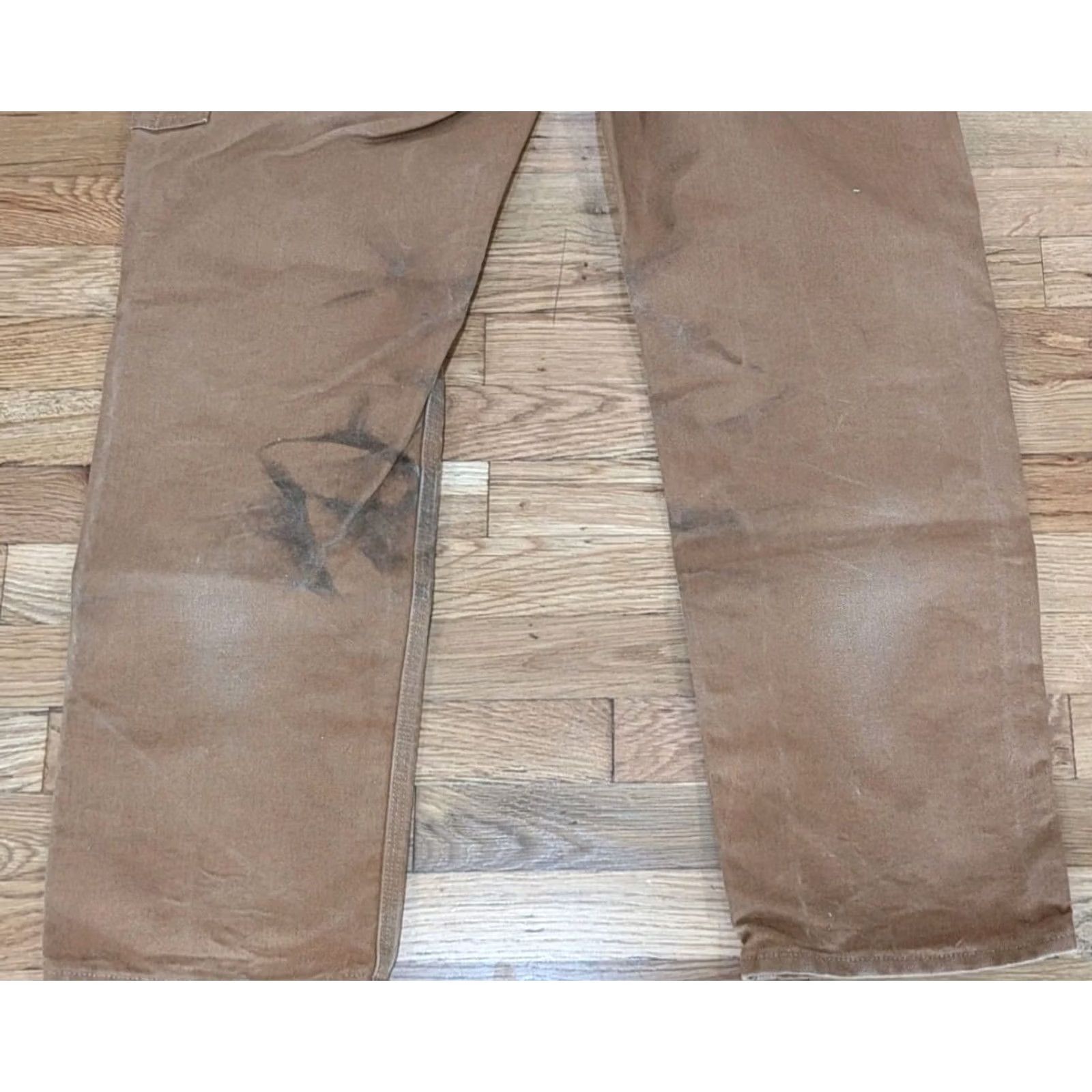 Carhartt VINTAGE Carhartt Double Knee Pants Brown Canvas Workwear 32x31 Made In USA Mens Helmet To Hardhat Size US 32 / EU 48 - 4 Thumbnail