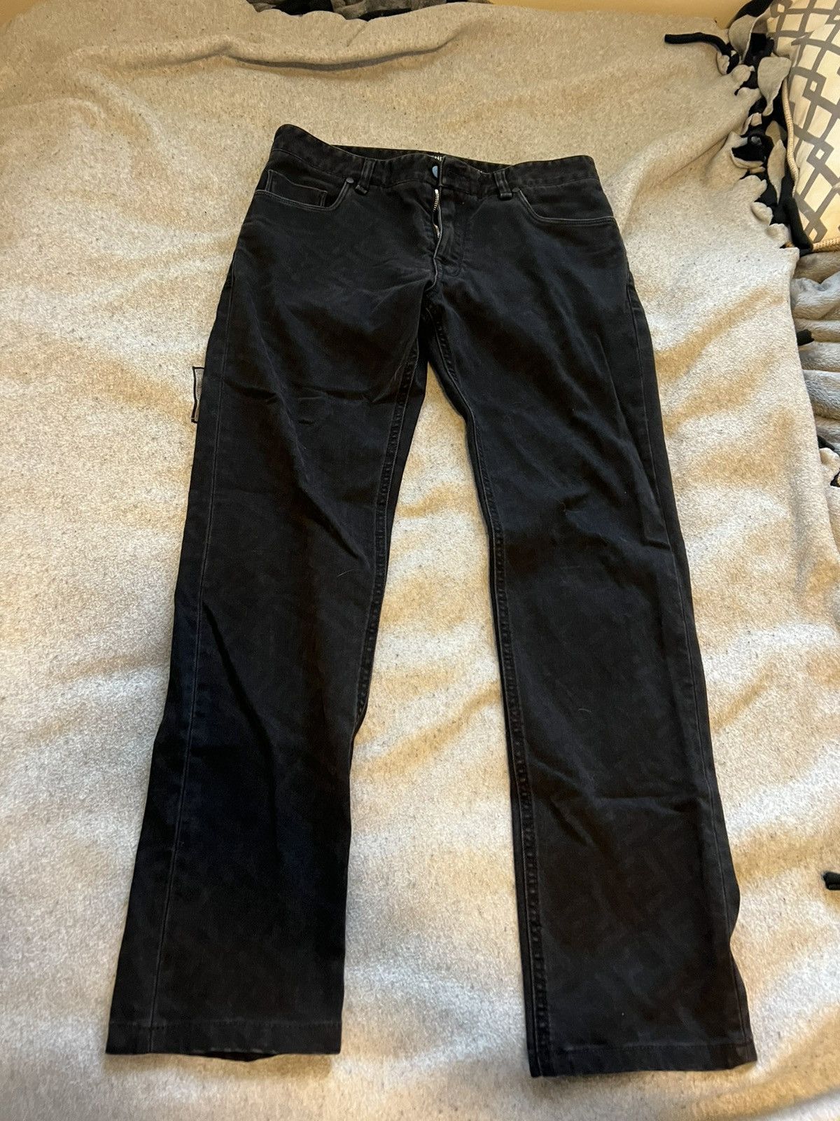 Fendi Fendi Black Logo Jeans Size US 31 - 1 Thumbnail