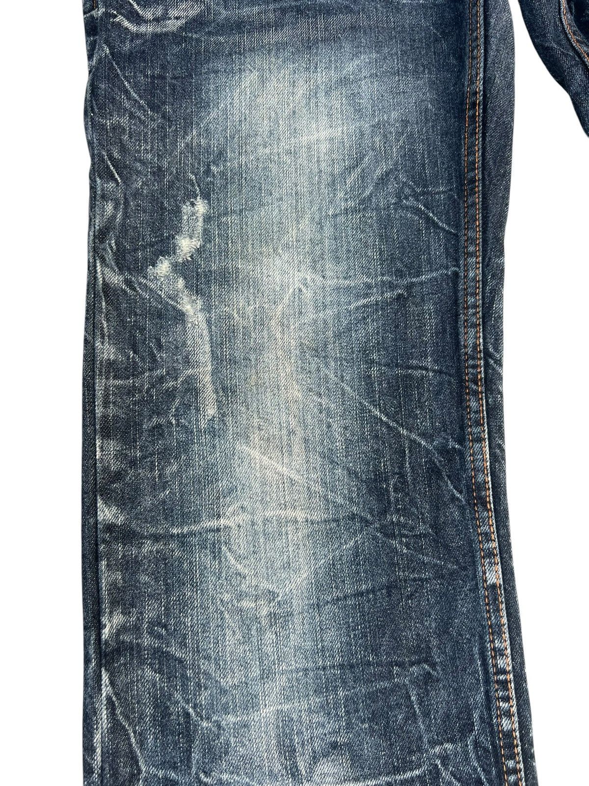 14th Addiction Double Waist Nylaus Clothing Dirty Mud Discharge Denim Jeans Size US 30 / EU 46 - 9 Thumbnail