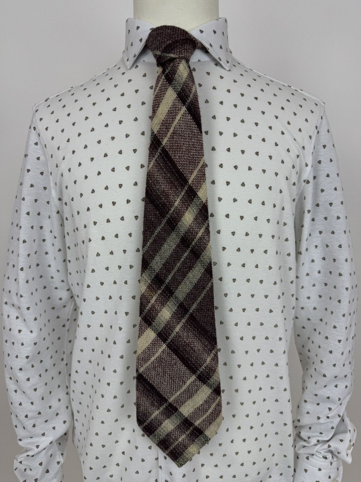 Saint Michael St. Michael Vintage wool plaid ties checkered tie knitted Size ONE SIZE - 1 Thumbnail
