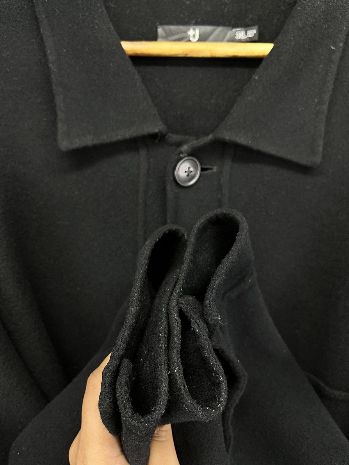 Jil Sander × Uniqlo Jil Sander x Uniqlo Black Button Up Wool Jacket Size US XXL / EU 58 / 5 - 10 Thumbnail