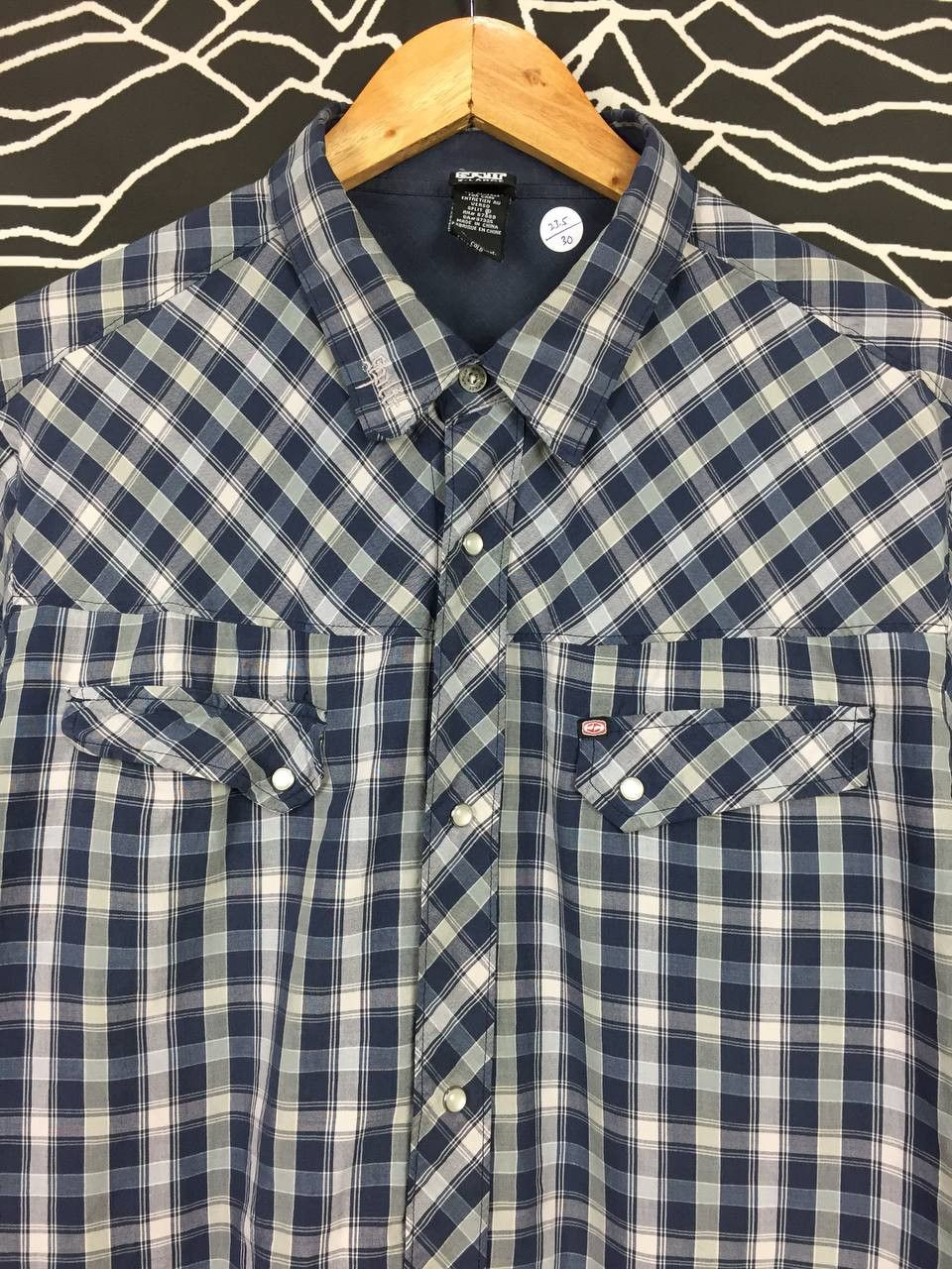 Split SPLIT Skateboards Pearl Snap Button Western Plaid Shirt Size US XL / EU 56 / 4 - 3 Thumbnail