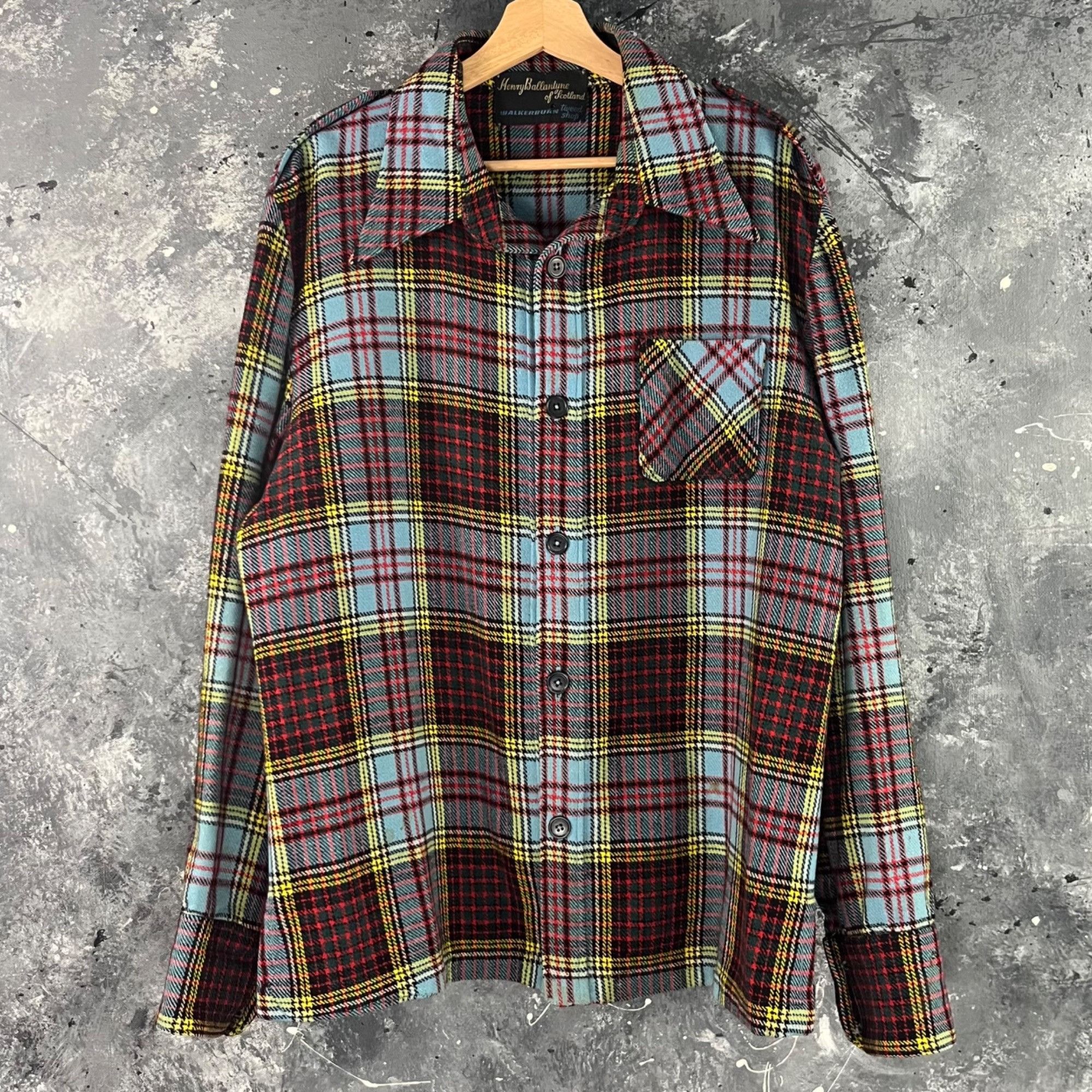 Vintage Vintage 60’s Military Scottish shirt Size US XL / EU 56 / 4 - 1 Thumbnail
