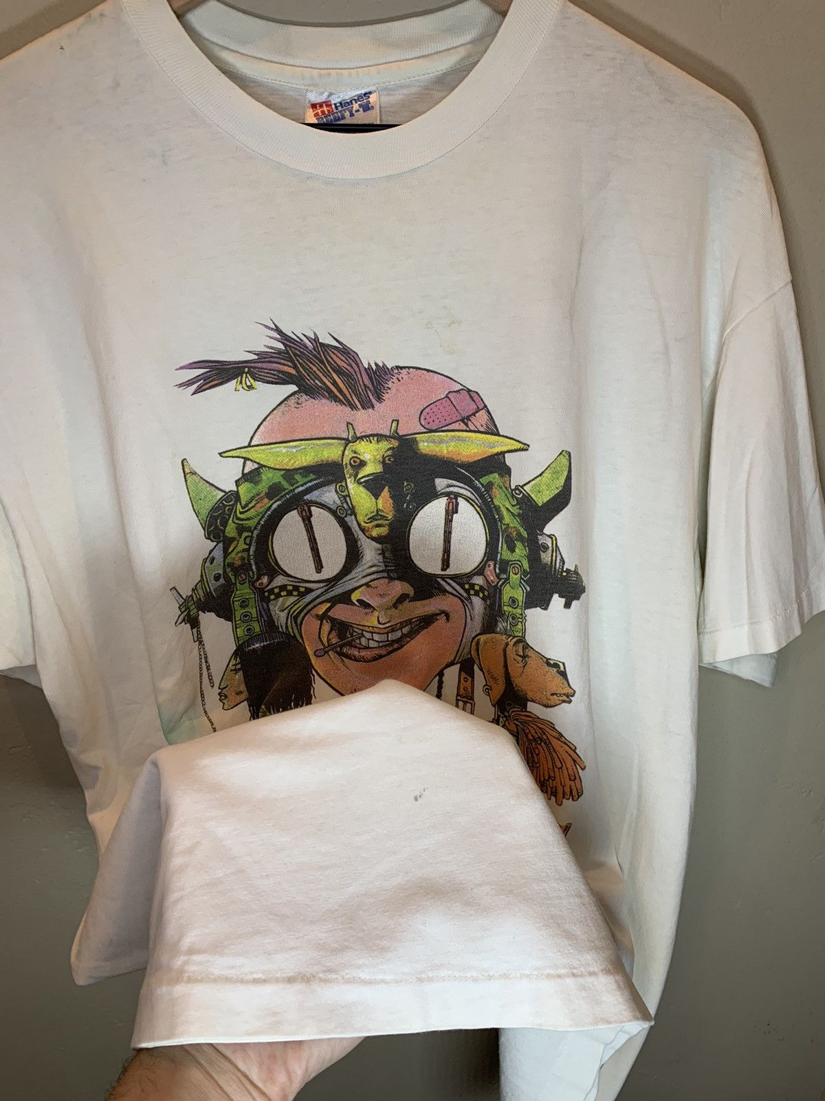 Vintage RARE Vintage 90’s Tank Girl Bollocks To This Comic Art Shirt Size US XL / EU 56 / 4 - 8 Thumbnail