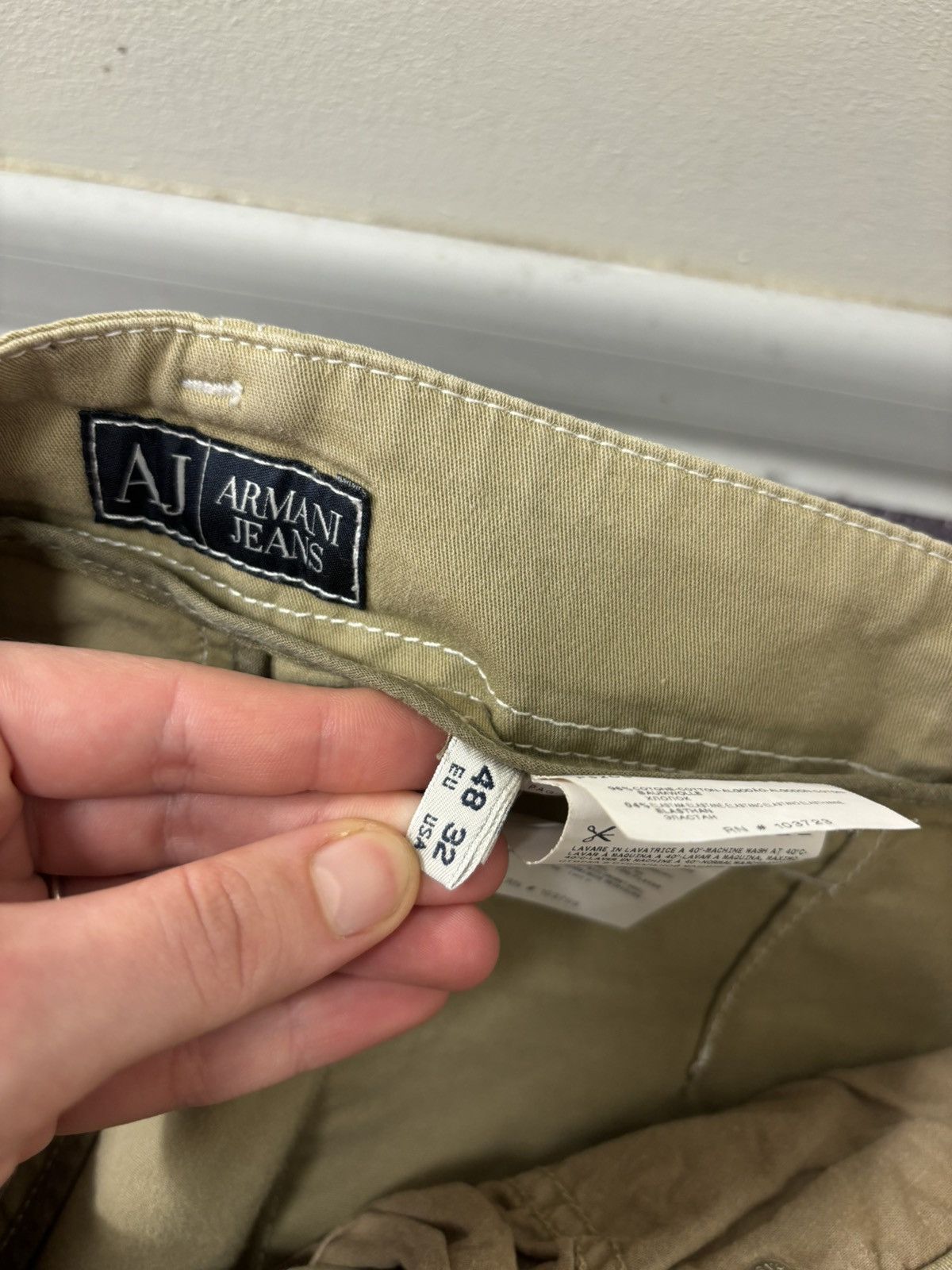 Armani Vintage Armani Jeans Men’s Structured Straight Pants Jeans Size US 32 / EU 48 - 10 Thumbnail