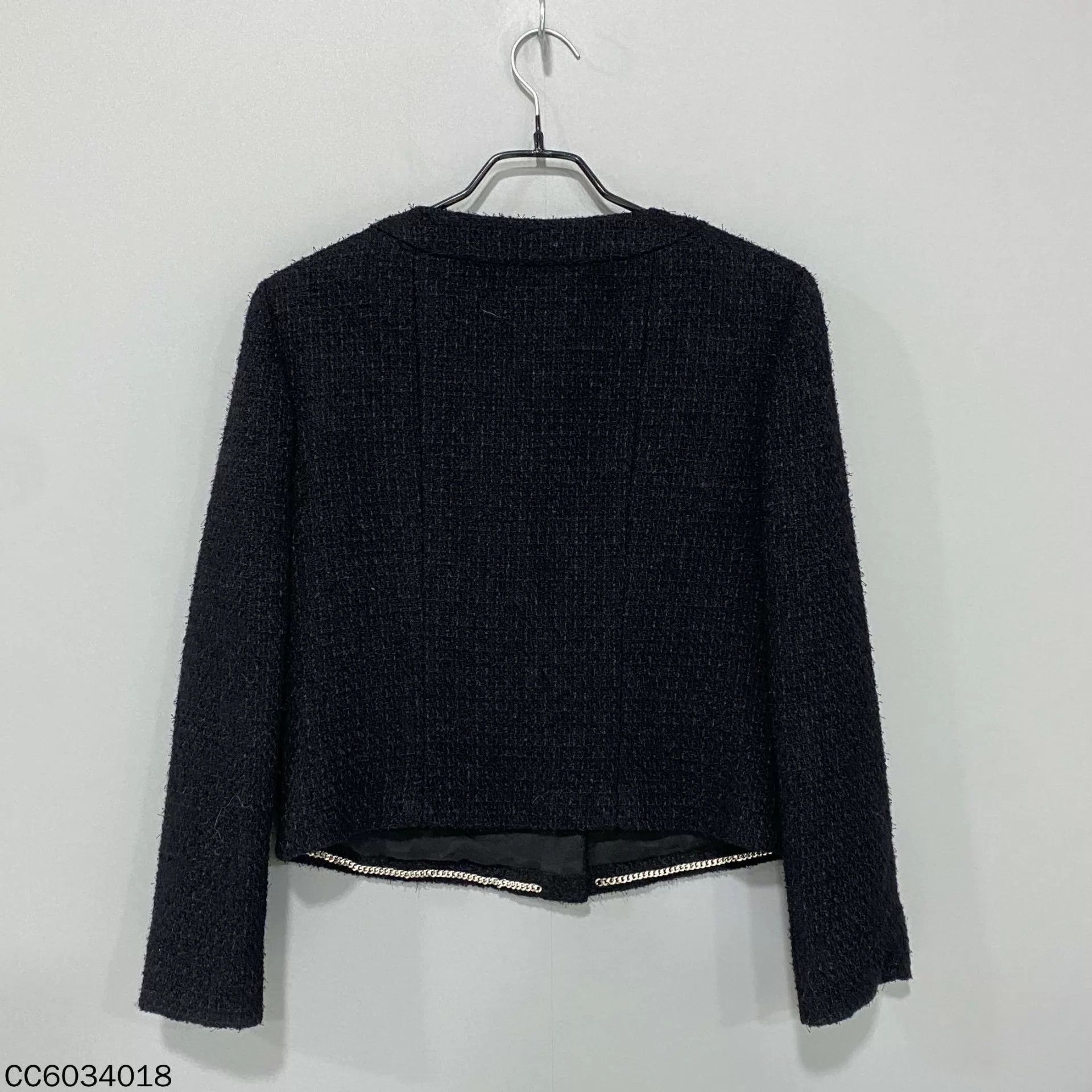 Chanel 24p Chanel women's black tweed 'Coco' jacket Size S / US 4 / IT 40 - 3 Thumbnail