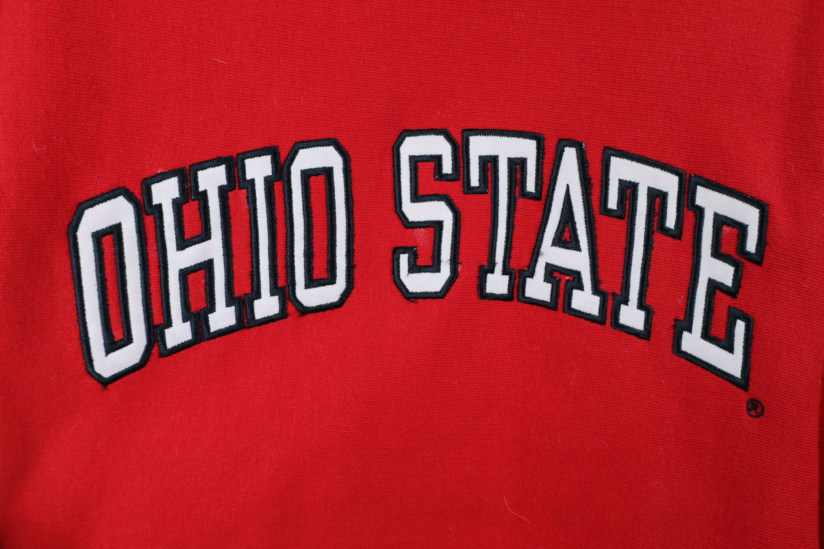 Vintage Vintage 90s Heavy Ohio State University Sweatshirt Red Size US S / EU 44-46 / 1 - 4 Thumbnail
