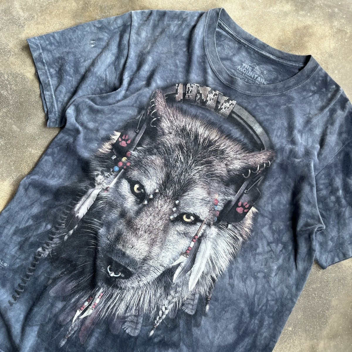 The Mountain T-Shirt The Mountain Tie Dyed Wolf Size US M / EU 48-50 / 2 - 1 Thumbnail