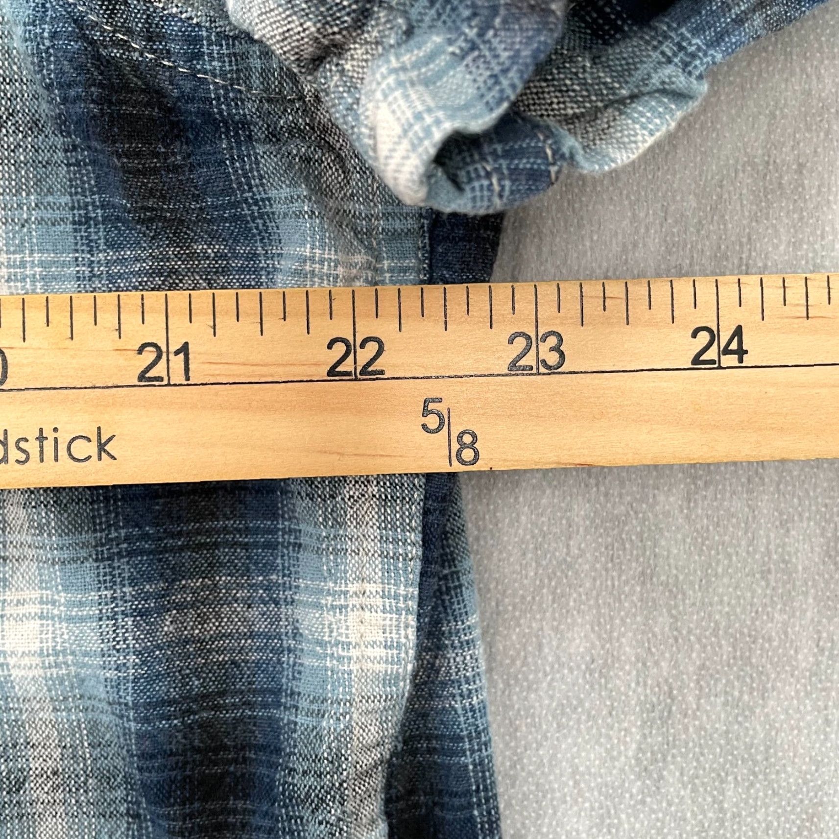 Ralph Lauren Ralph Lauren Denim & Supply Shirt Adult XL Plaid Short Sleeve Button-Up Blue Cotton Mens XL Size US XL / EU 56 / 4 - 7 Thumbnail