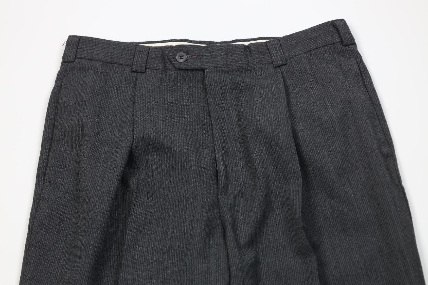 Vintage Vintage 90s Streetwear Striped Wide Leg Chino Pants Gray Size US 34 / EU 50 - 2 Thumbnail