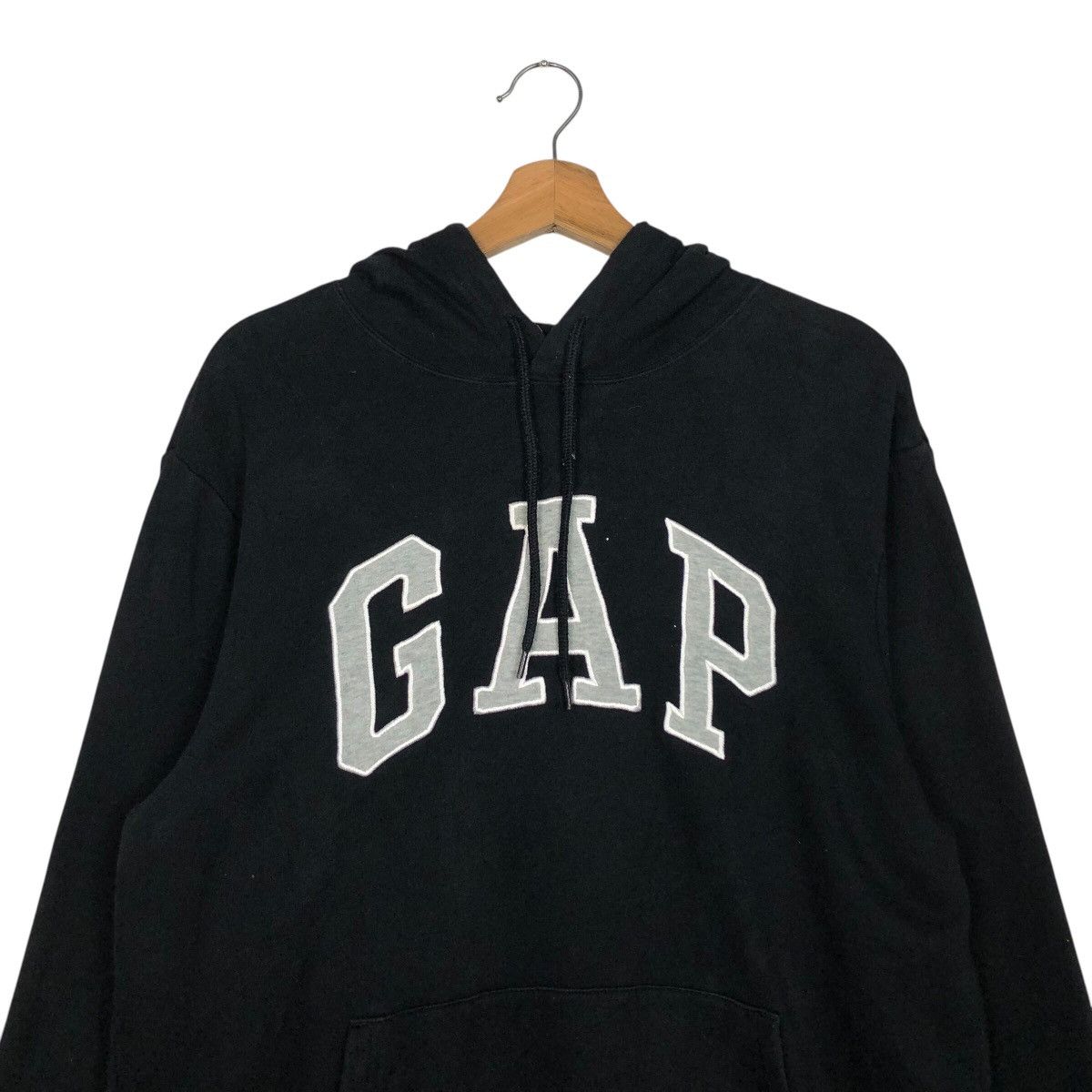 📌Vintage Hoodie Pull Over Anorak Gap Big Logo Embroidery