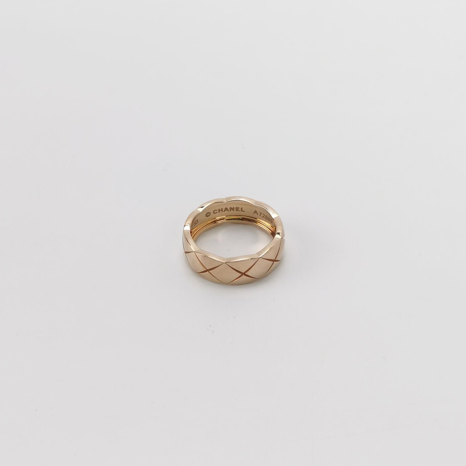 Chanel Chanel Coco Crush 18K Rose Gold Ring Size 14 -z2505 Size ONE SIZE - 1 Thumbnail