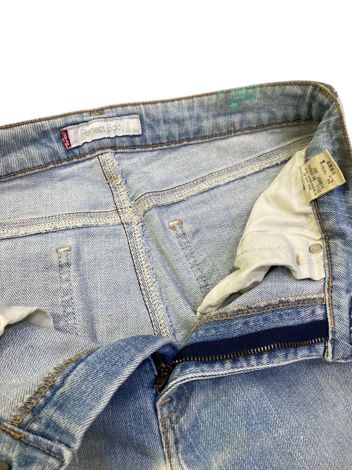 If Six Was Nine × Levi's × Levi's Vintage Clothing Vintage Levi’s Paint Splatter Flared Denim Size US 31 - 9 Thumbnail
