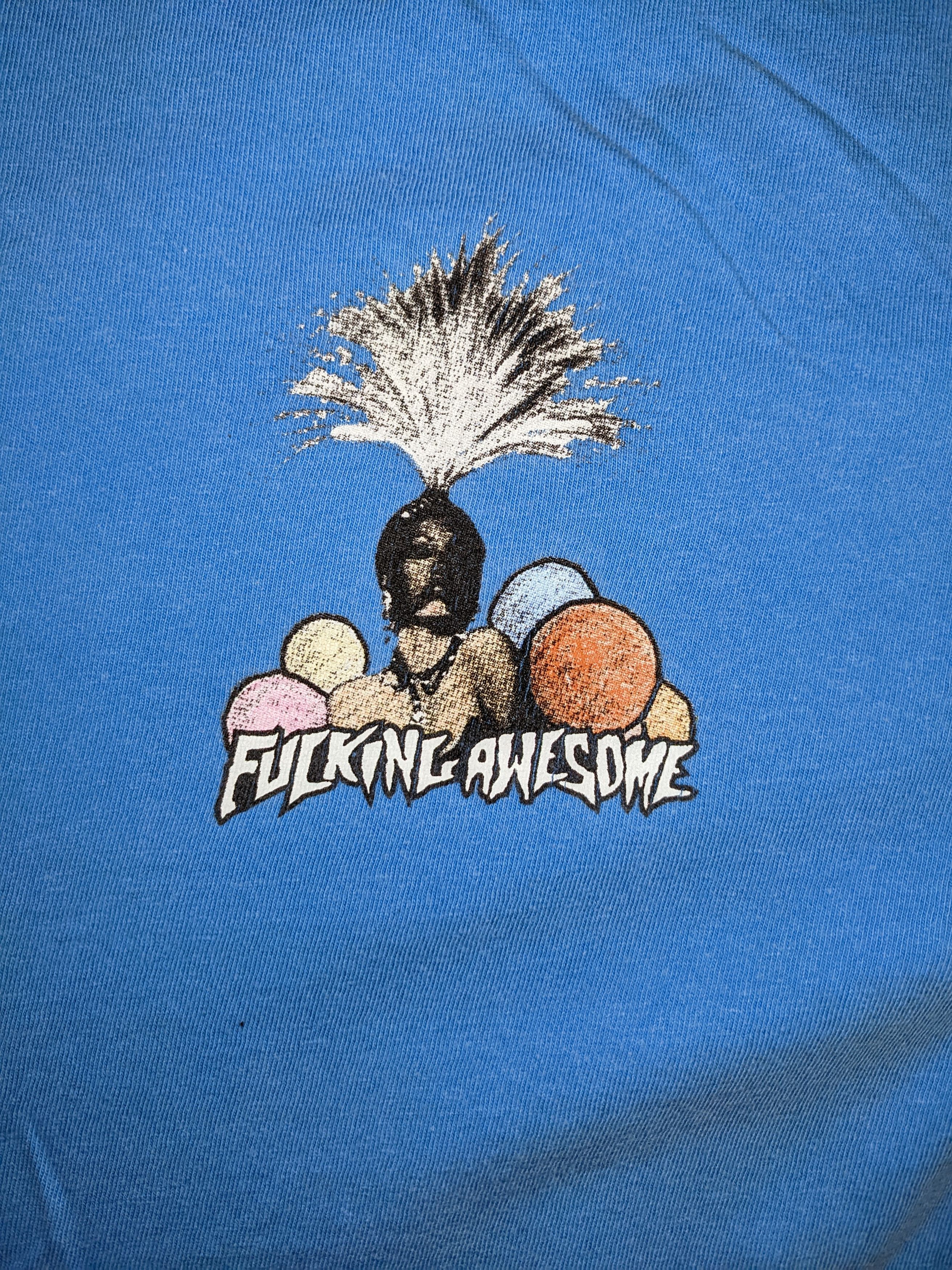 Fucking Awesome Blue FA Shirt Size US L / EU 52-54 / 3 - 3 Thumbnail