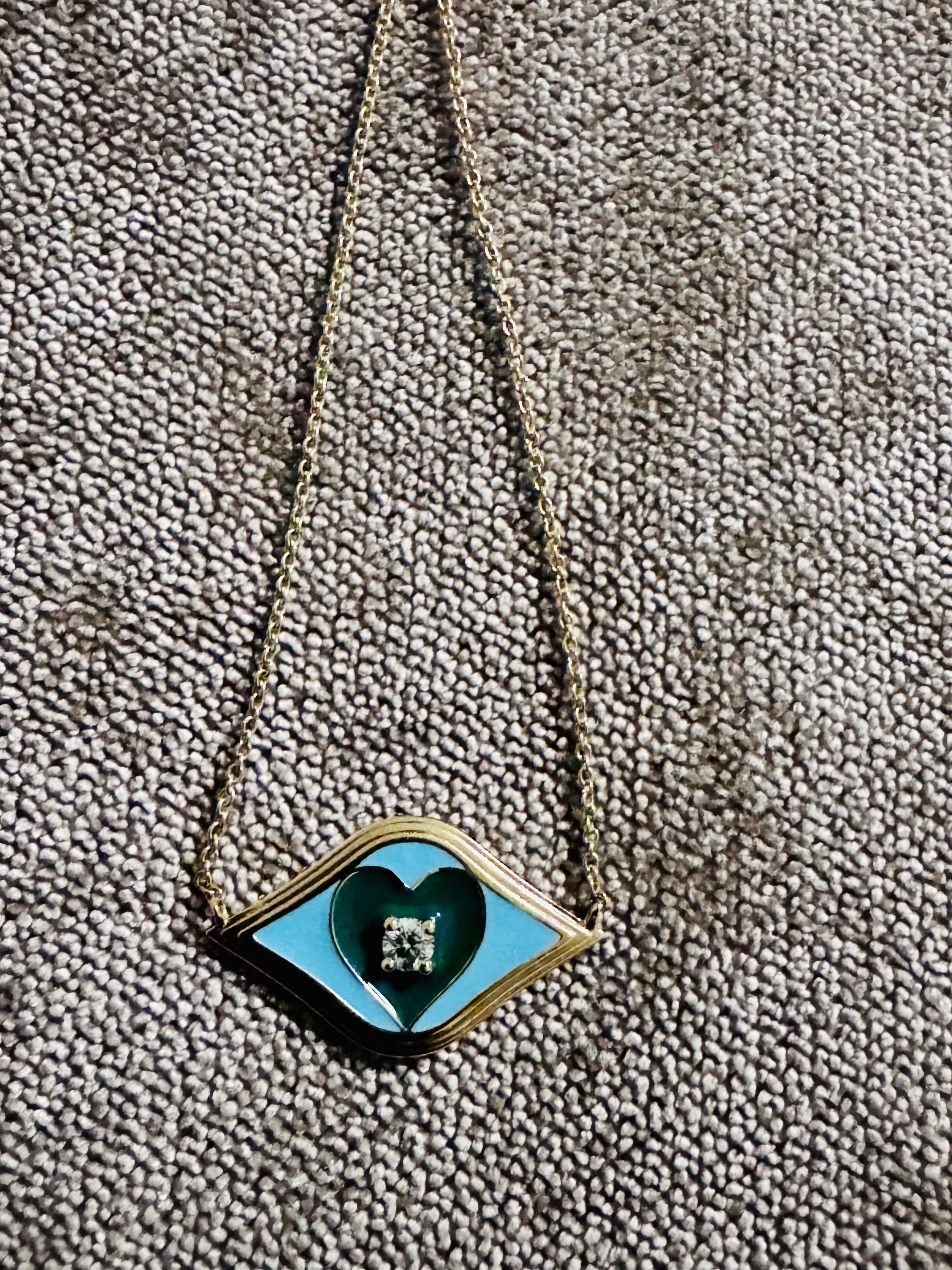 Other Sydney Evan 14K Gold Evil Eye Necklace Size ONE SIZE - 2 Thumbnail
