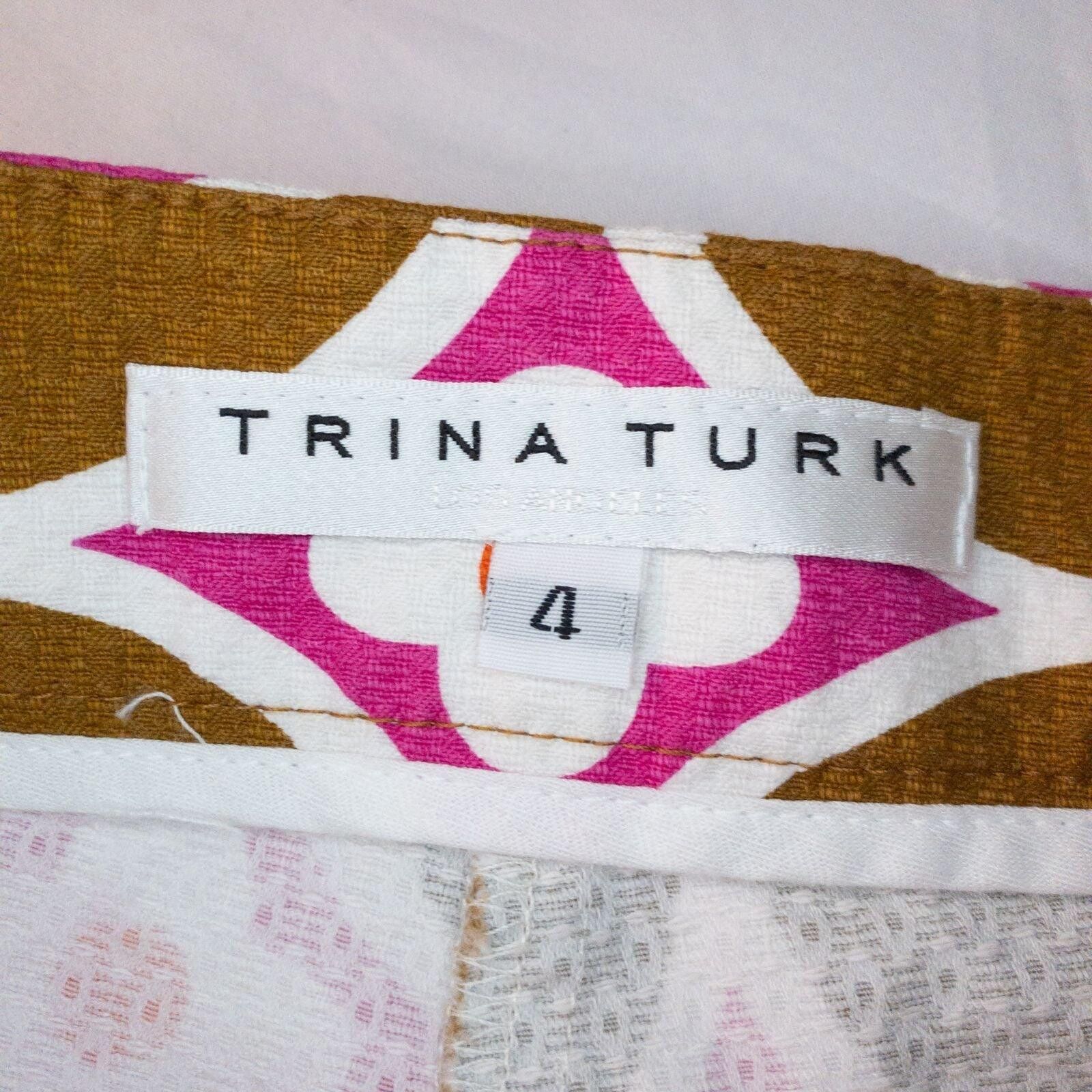 Other Trina Turk Brown Floral Shorts Womens 4 Size 27" / US 4 / IT 40 - 6 Thumbnail