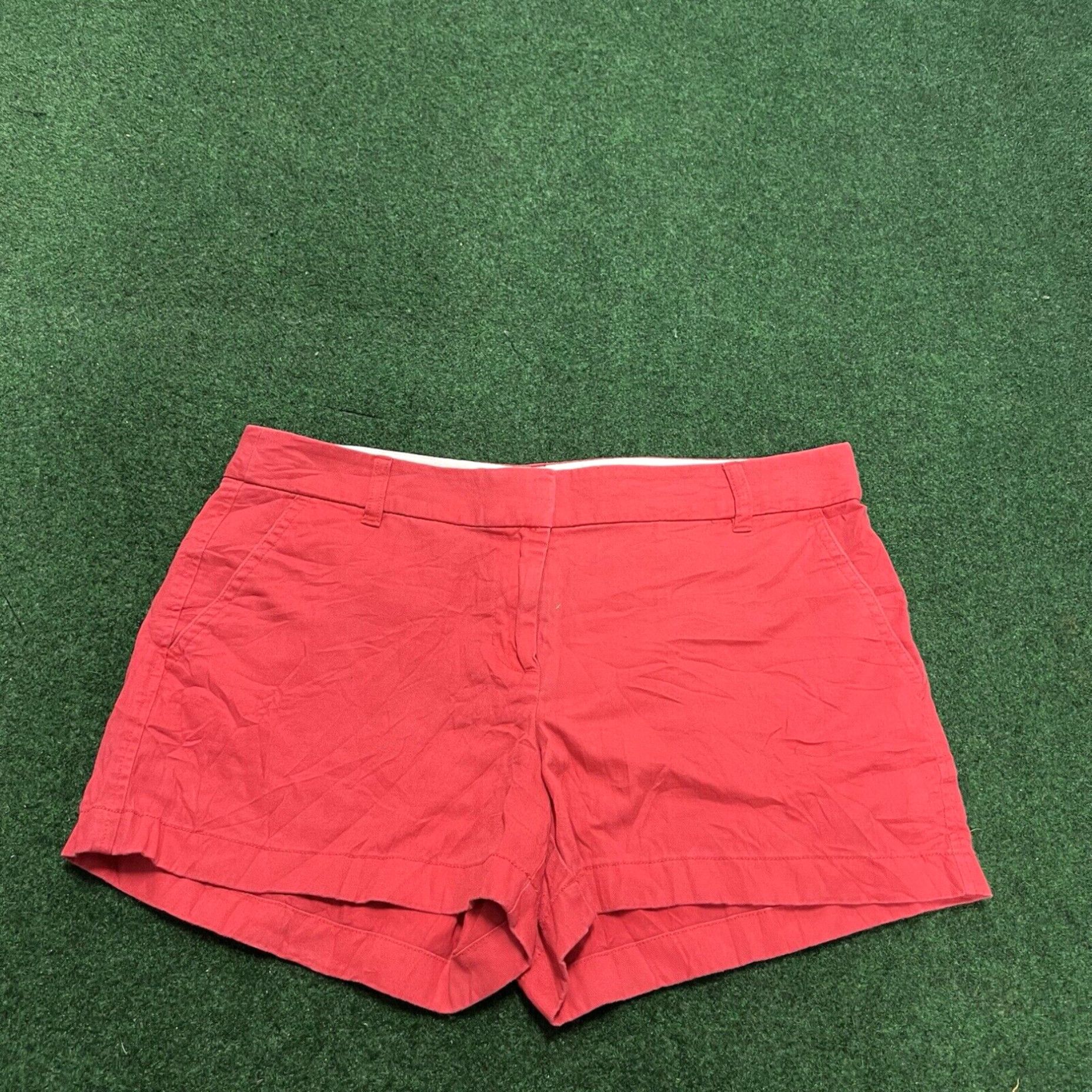 J.Crew J. Crew Chino Shorts Red 4.5" Inseam Size 10 Size 32" / US 10 / IT 46 - 1 Thumbnail