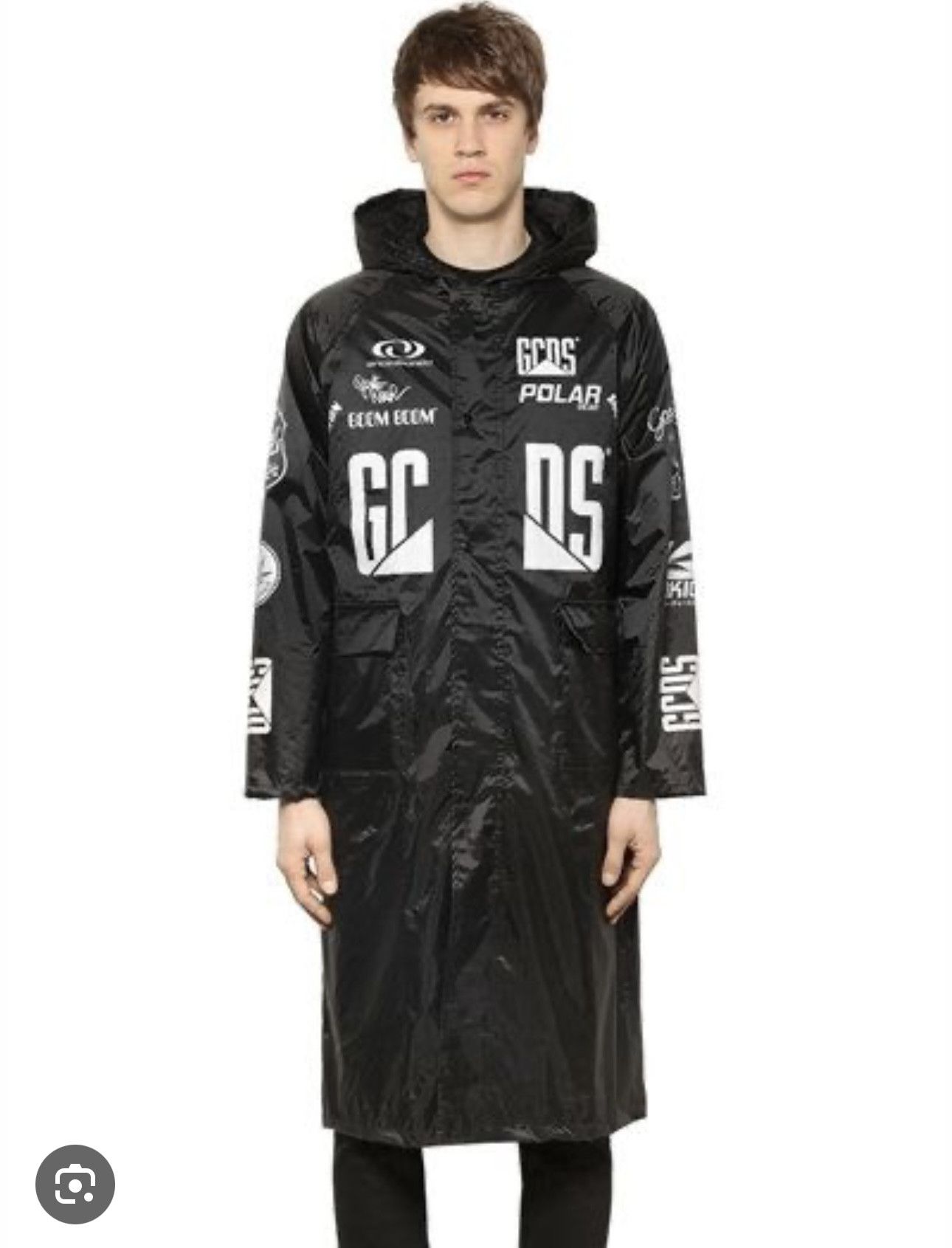 GCDS GCDS long navy rain jacket! Size US XL / EU 56 / 4 - 1 Preview