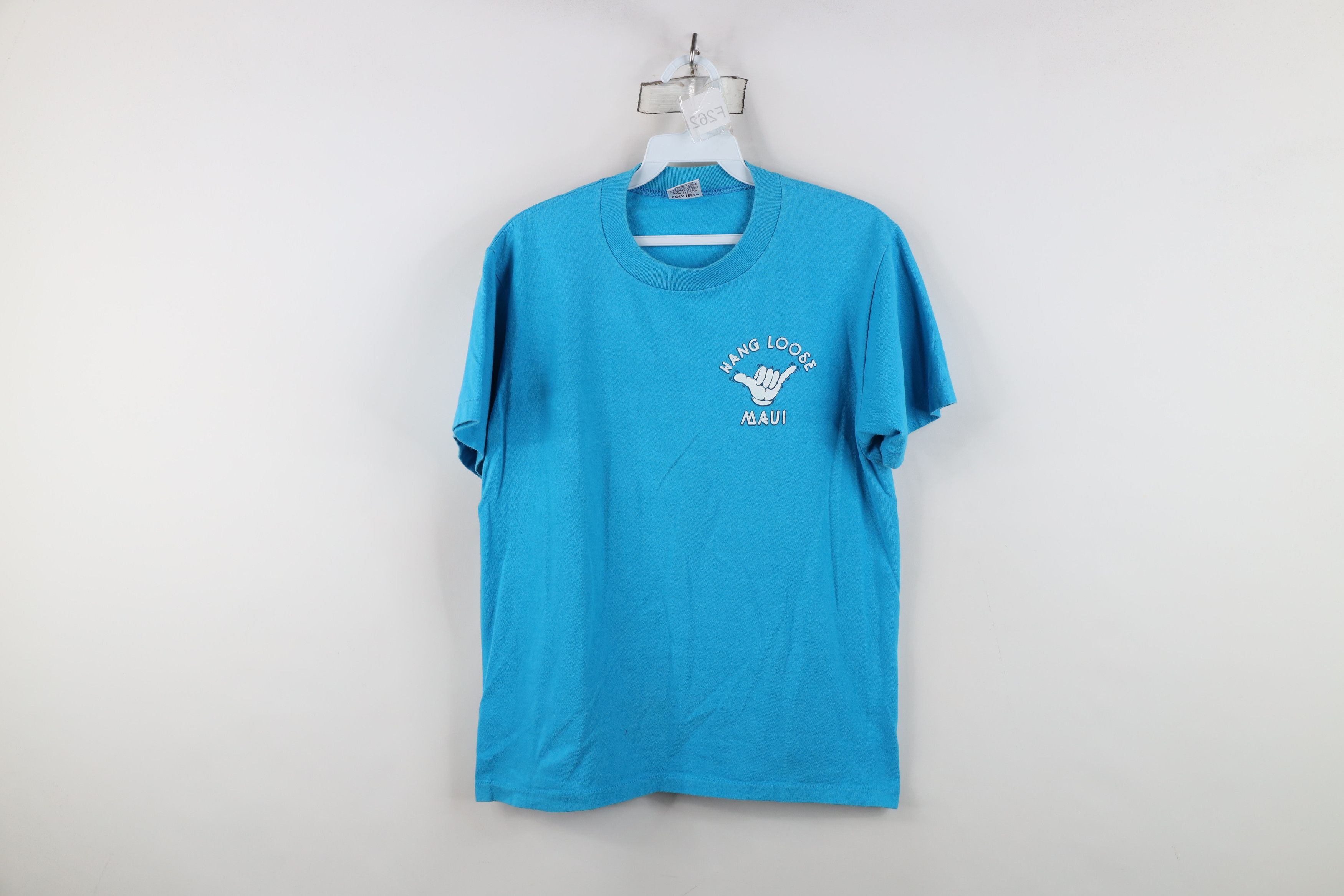 Vintage Vintage 80s Streetwear Hawaii Hang Loose Surfing T-Shirt USA Size M / US 6-8 / IT 42-44 - 1 Thumbnail