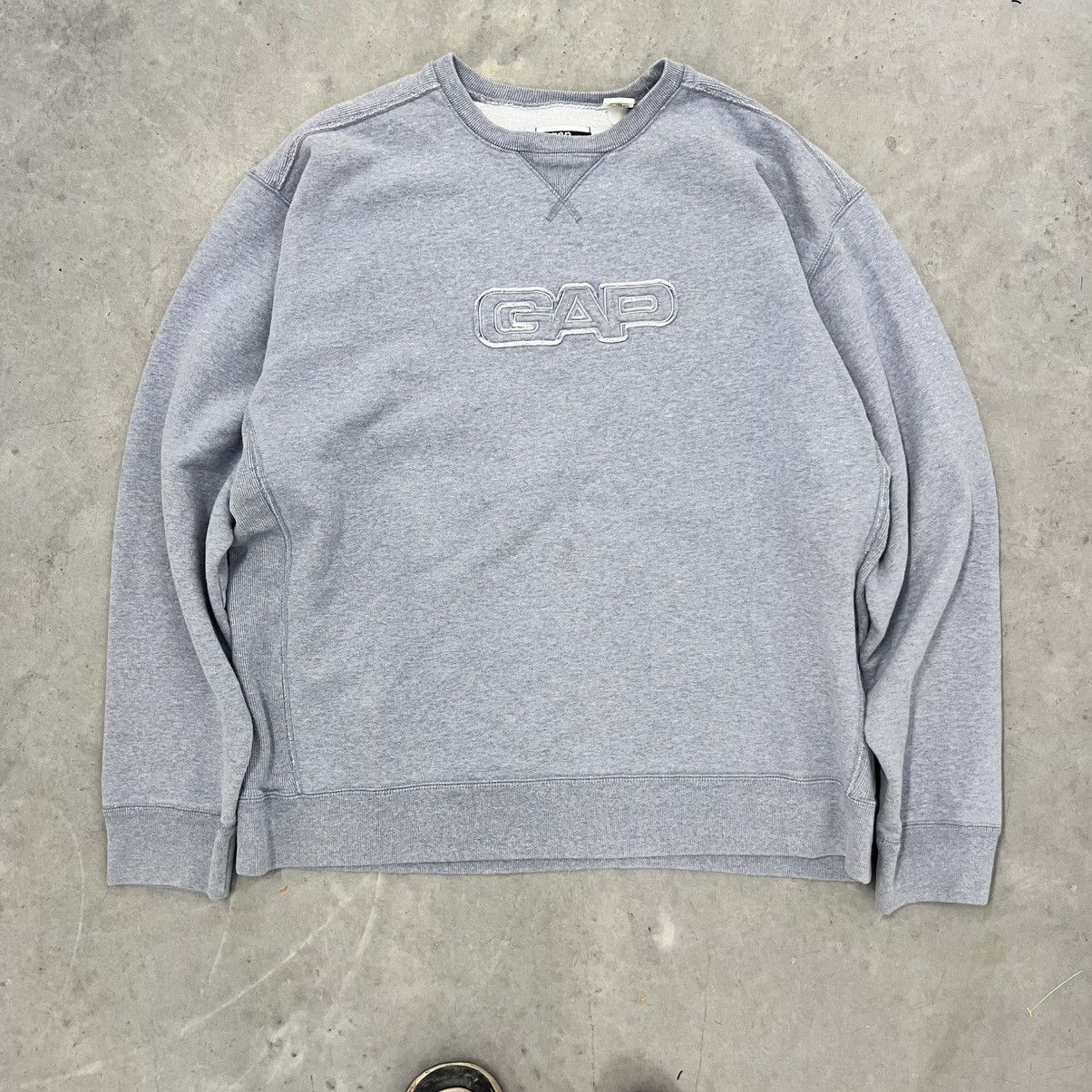 Gap × Vintage CRAZY Y2K Gap Reverse Weave Style Cyber Embroidered Sweater Size US XXL / EU 58 / 5 - 1 Thumbnail