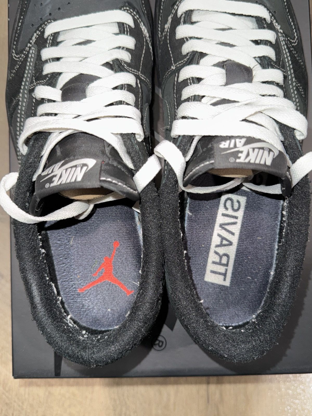 Jordan Brand × Travis Scott Jordan 1 Travis Scott Low “Black Phantom” Size US 11 / EU 44 - 9 Thumbnail