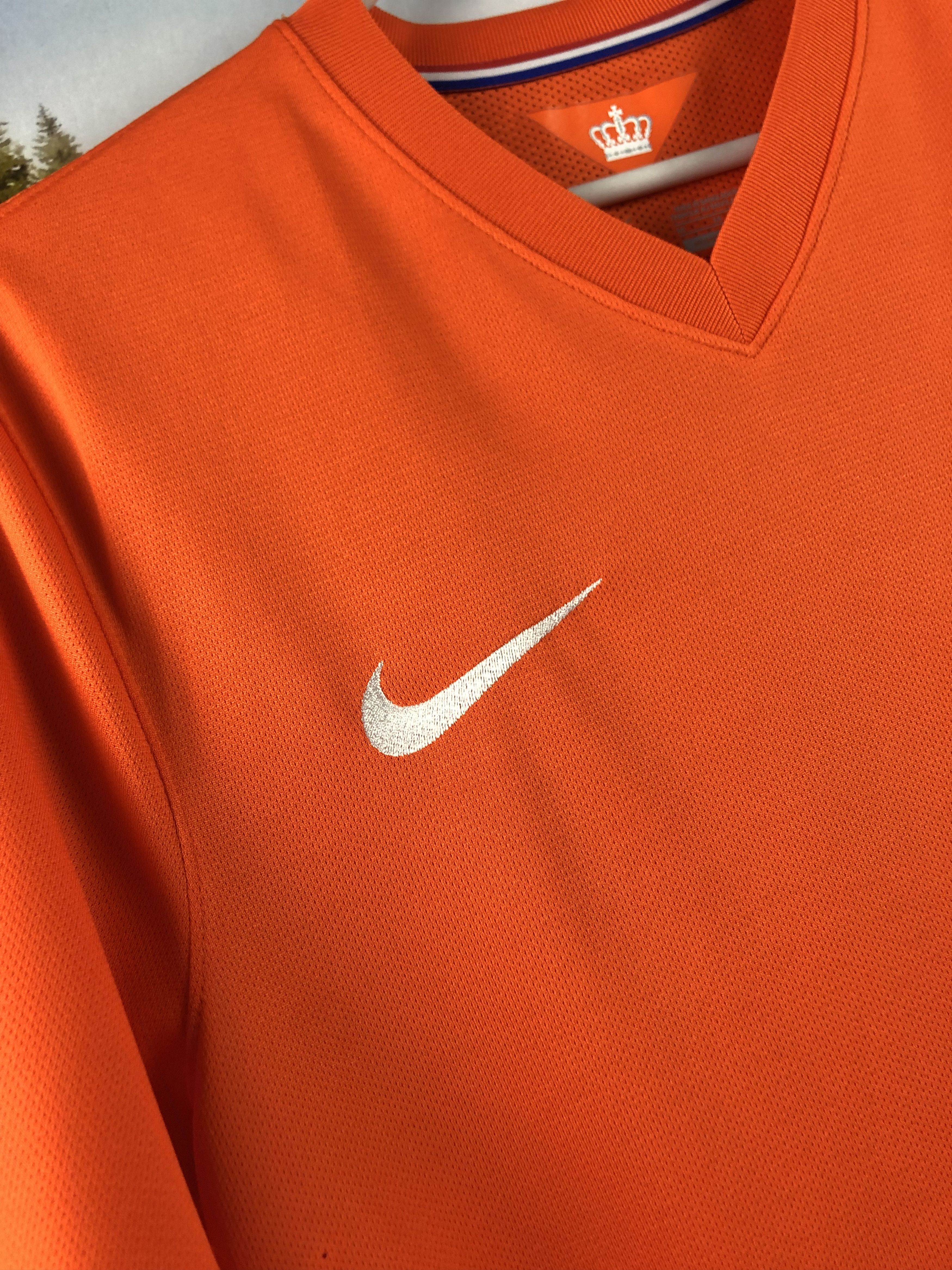 Nike Netherlands Holland shirt 2014 Soccer Player Issue Jersey Size US M / EU 48-50 / 2 - 8 Thumbnail